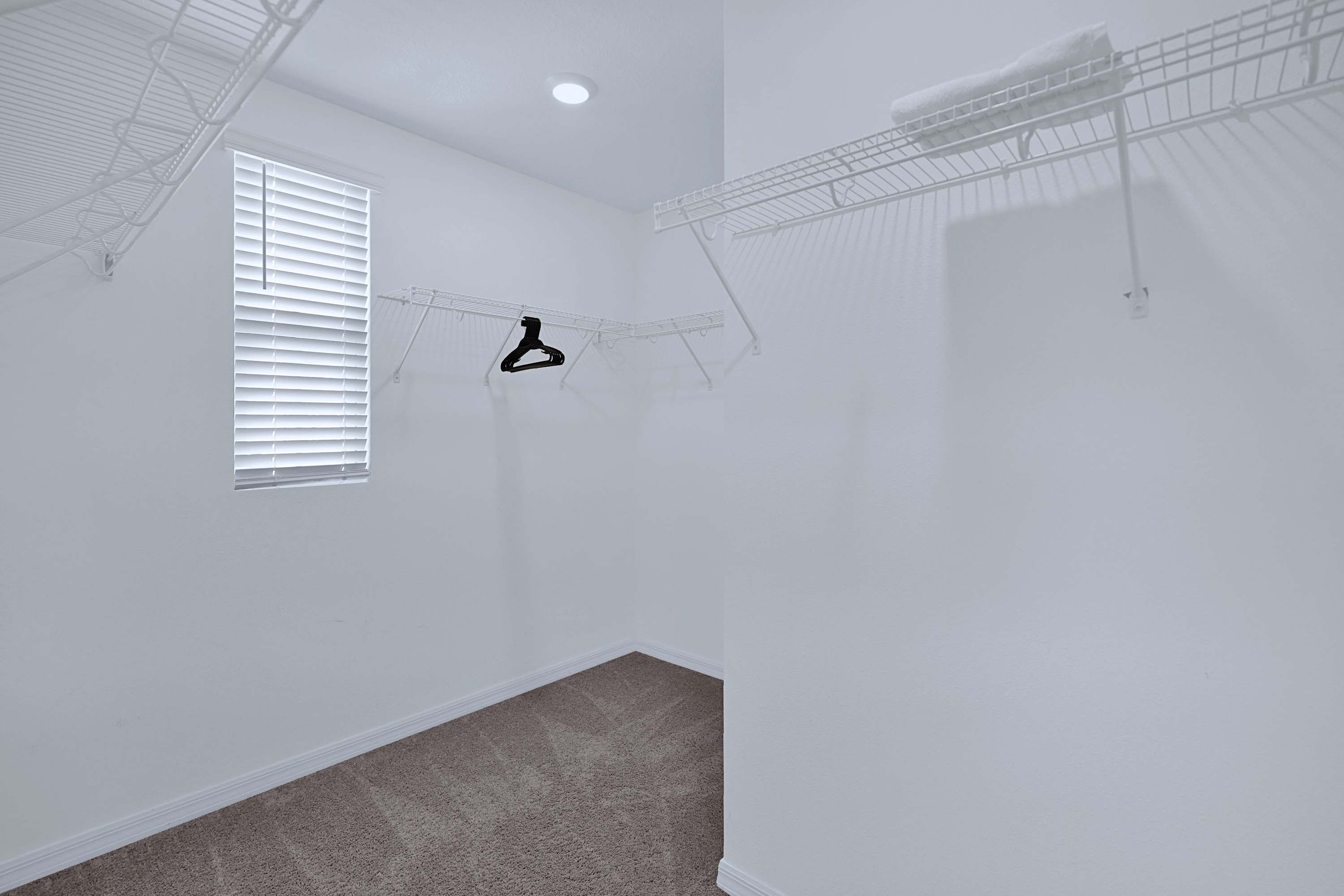 Dedicated storage room providing extra space to keep belongings organized