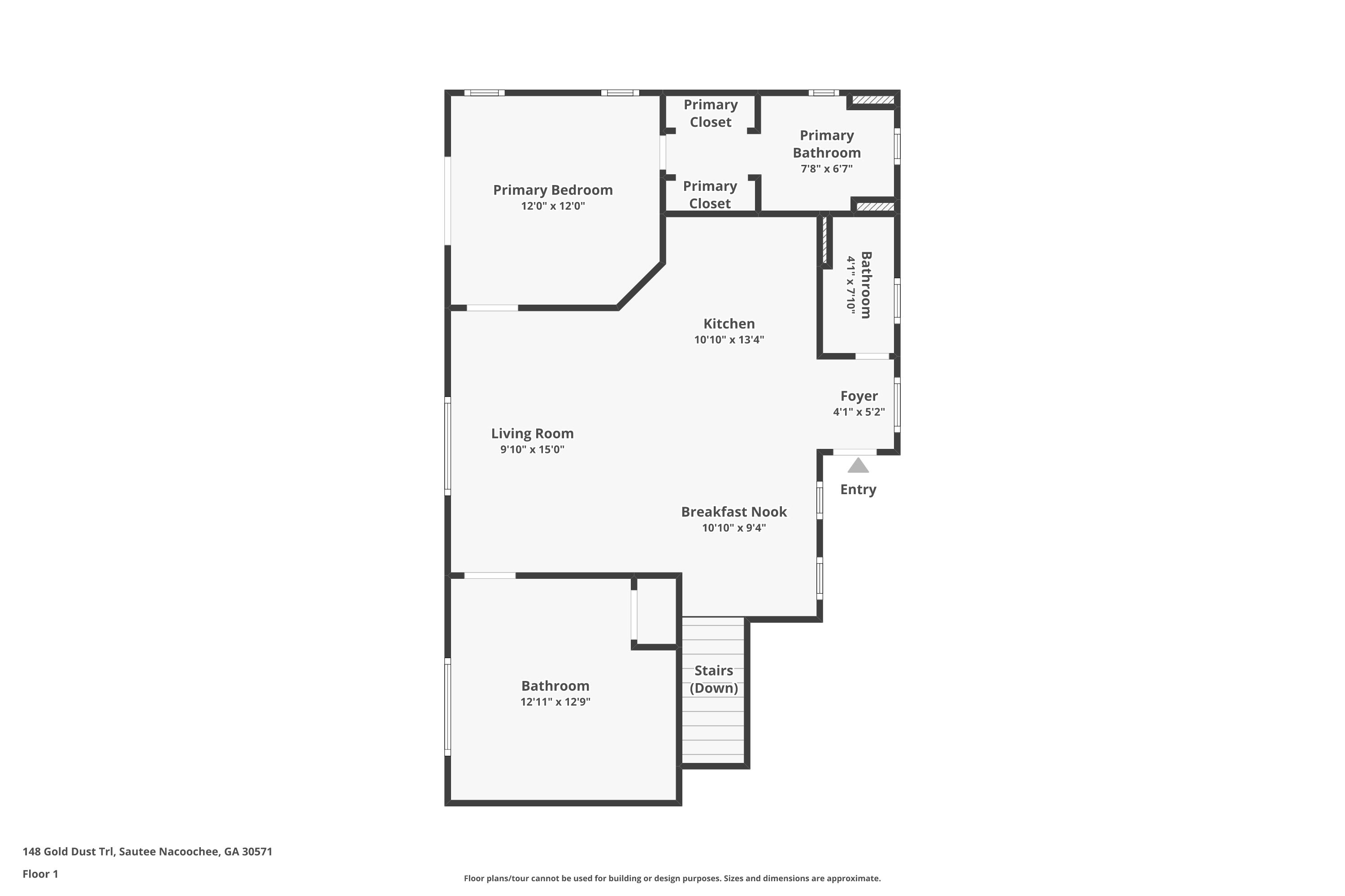 Upstairs layout