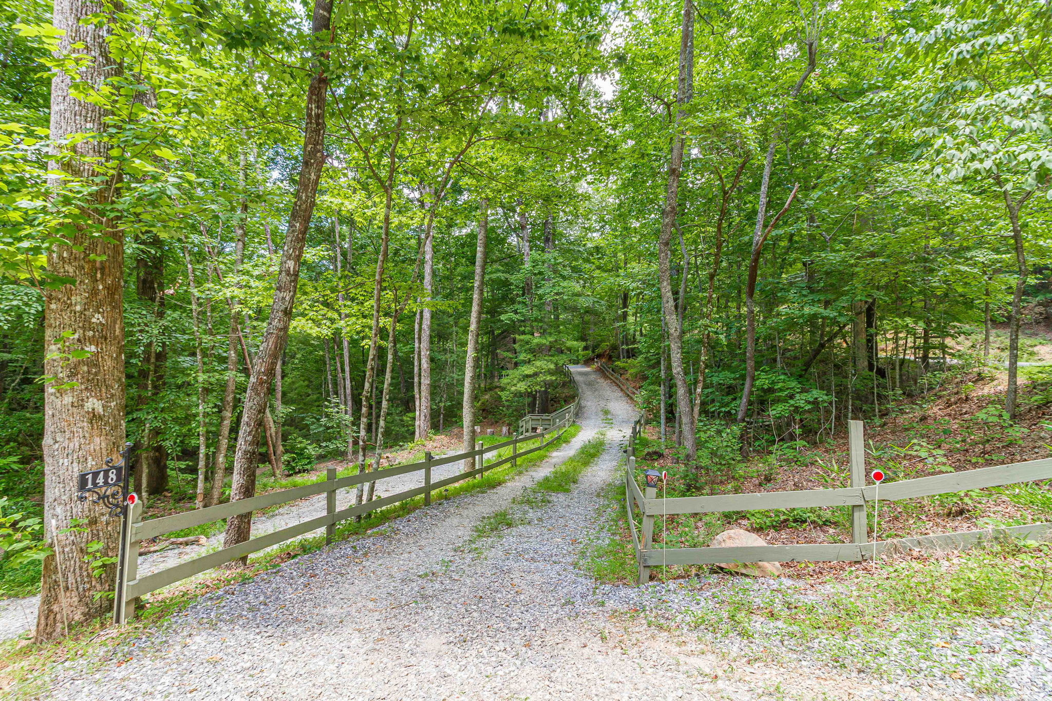 Here's another look at a  scenic gravel driveway.