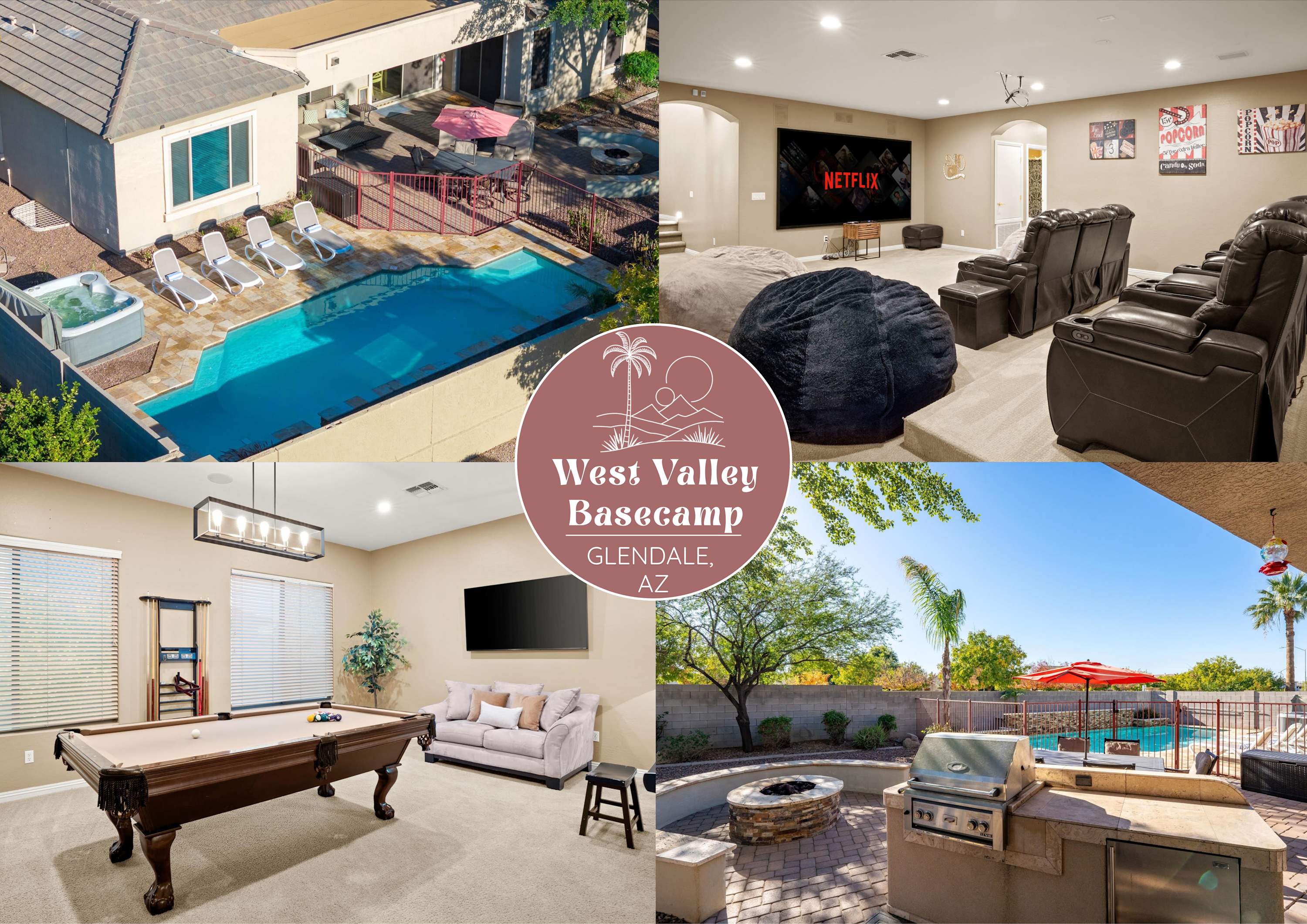 Luxury Movie Theater And Heated Pool - Stunning Family Haven - Glendale, AZ