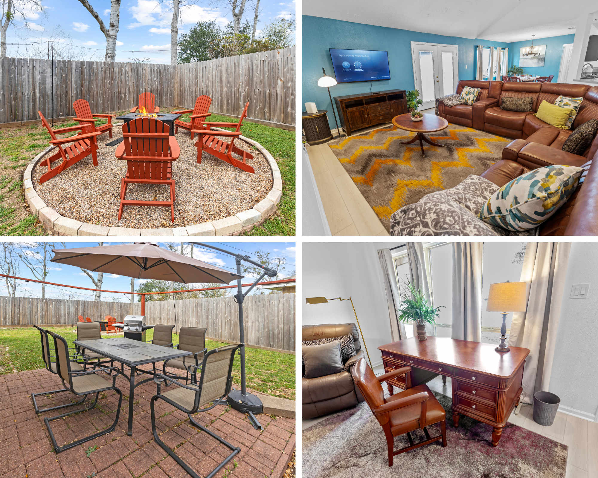 4 Queen Beds + Fire Pit | Energy Corridor - Houston, TX