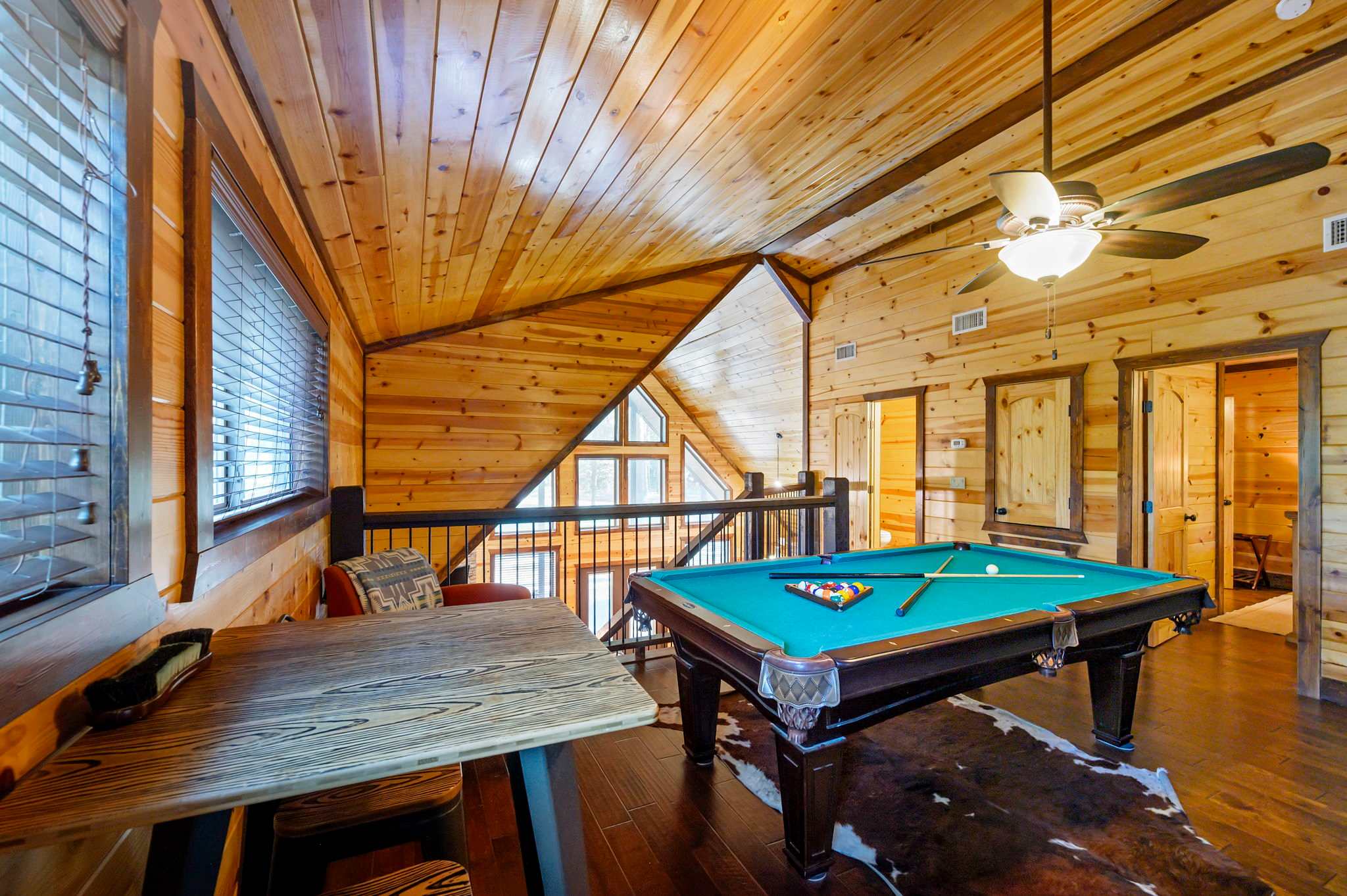 Tucked-away fun in the loft game room.