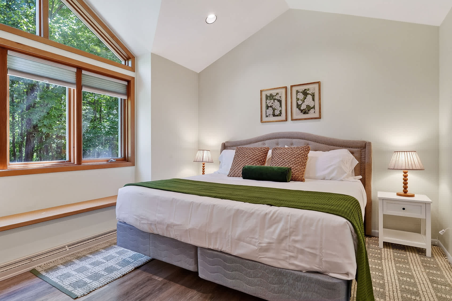 Bedroom 1 is on the left- King size bed