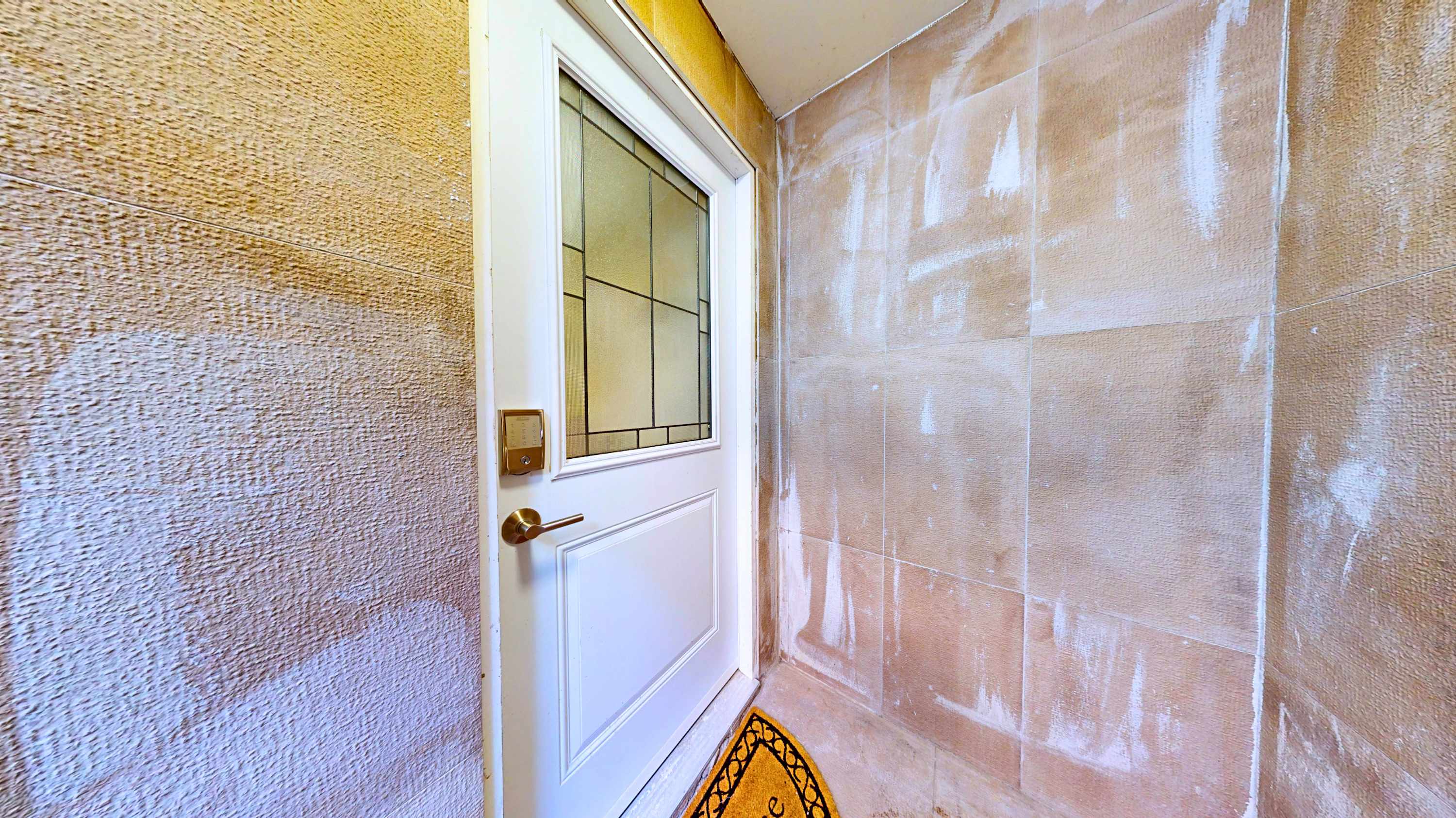 Step through this private entrance door to begin your relaxing stay