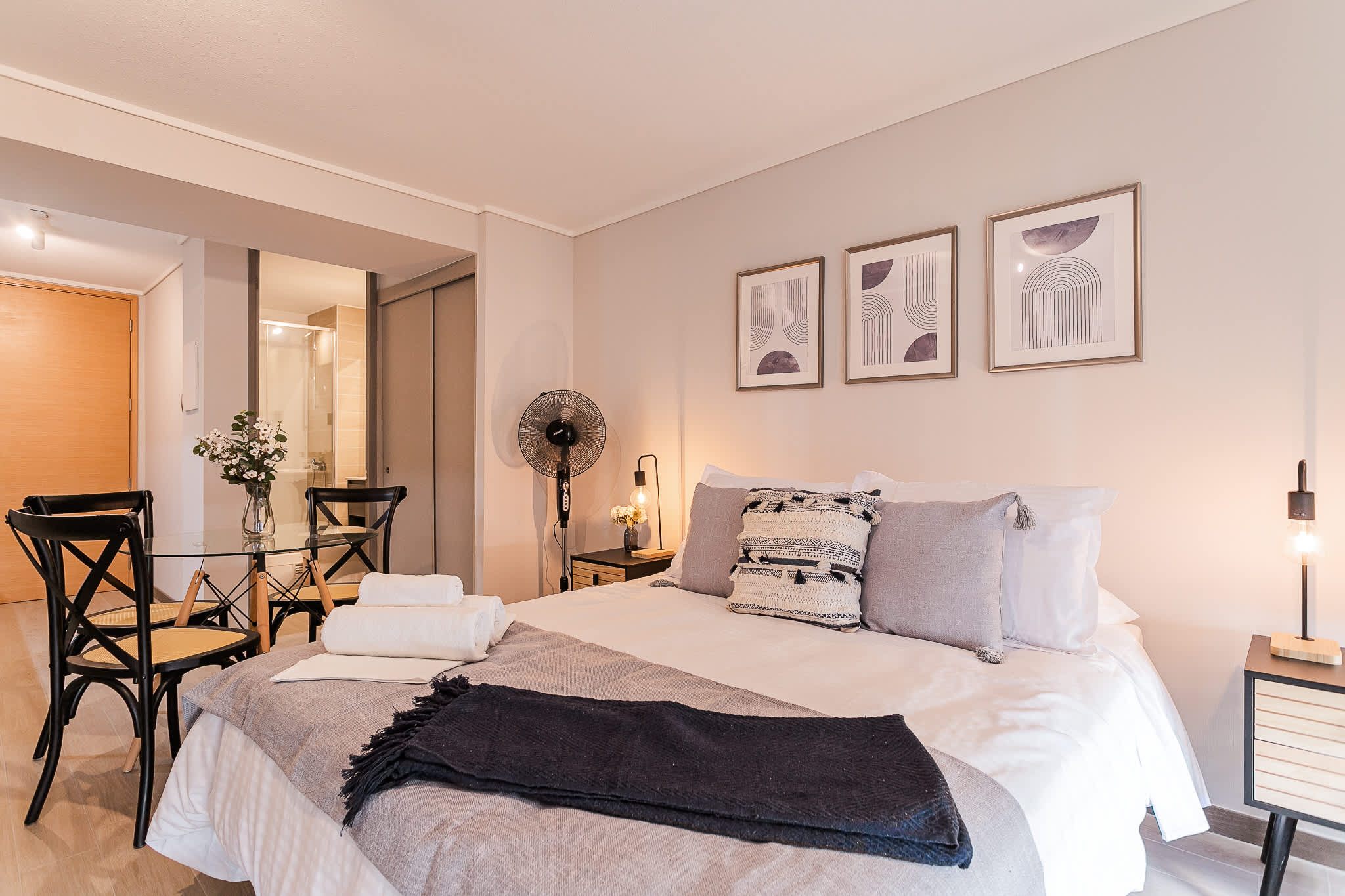 City Haven Studio Apartment for Two Guests in Nunoa