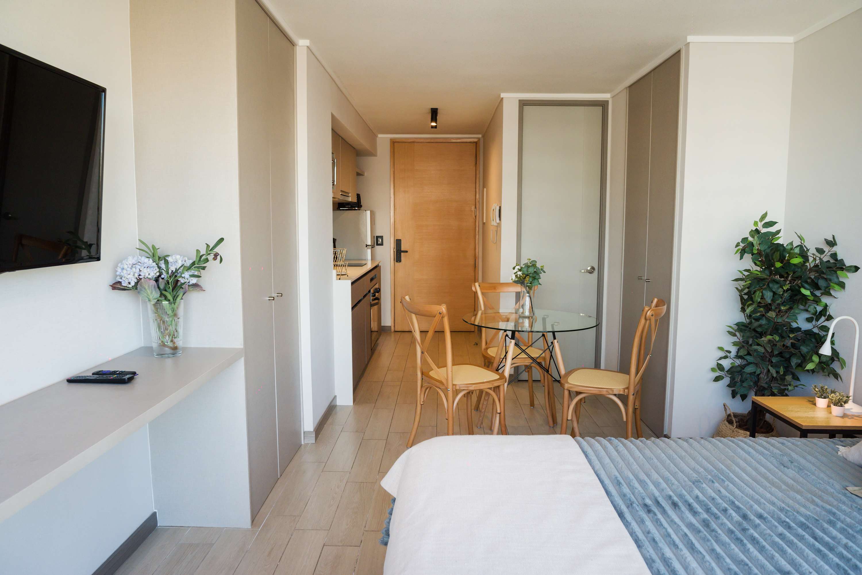 Comfortable Studio in Nunoa with Balcony and WiFi