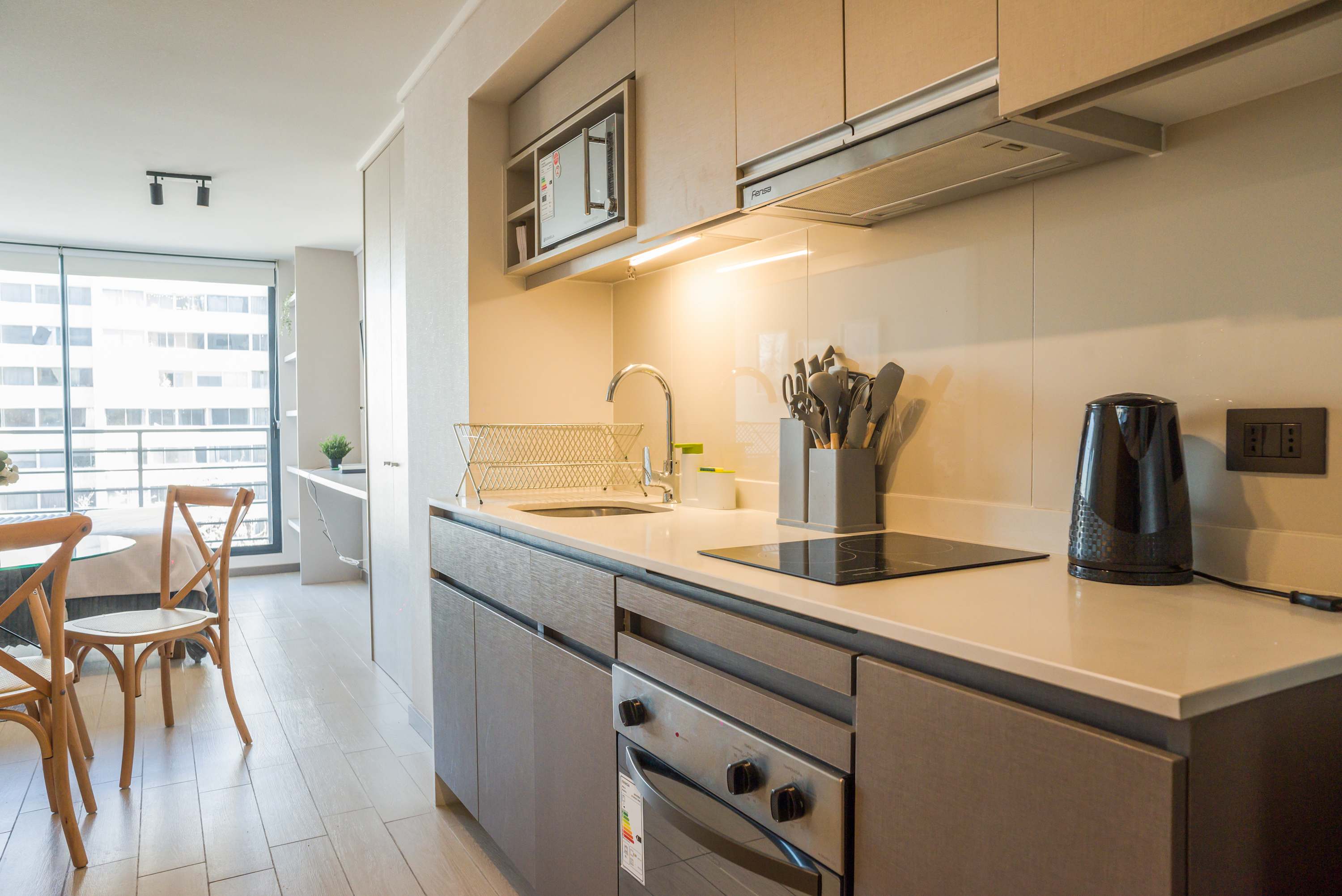 Comfortable Studio in Nunoa with Balcony and WiFi