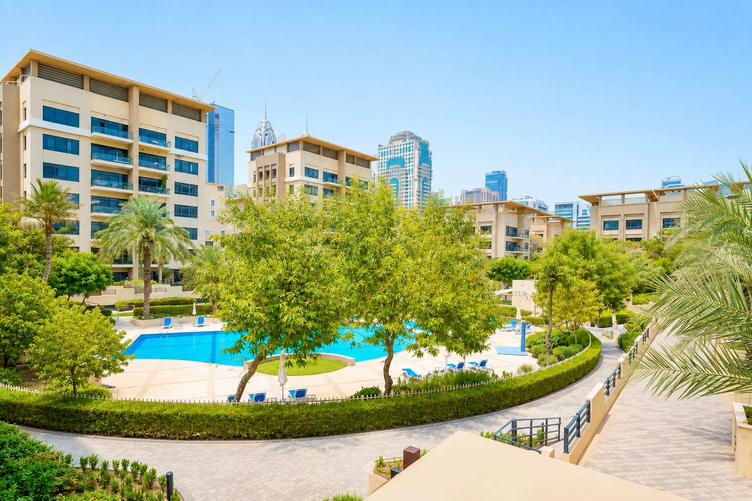 Elegant 3BR Apartment in Dubai Greens with Garden View - Image 27