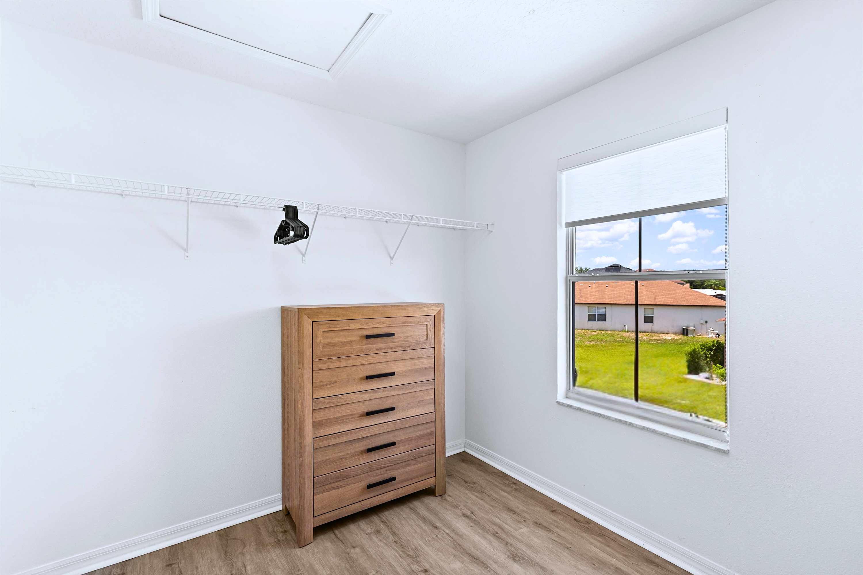 Unpack and feel right at home. Plenty of sleek cabinet space to keep your vacation wardrobe neat and organized