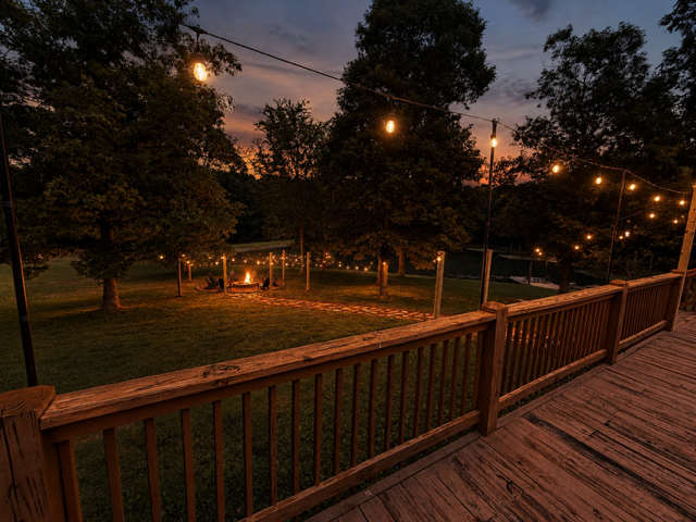 Outside path to fire pit