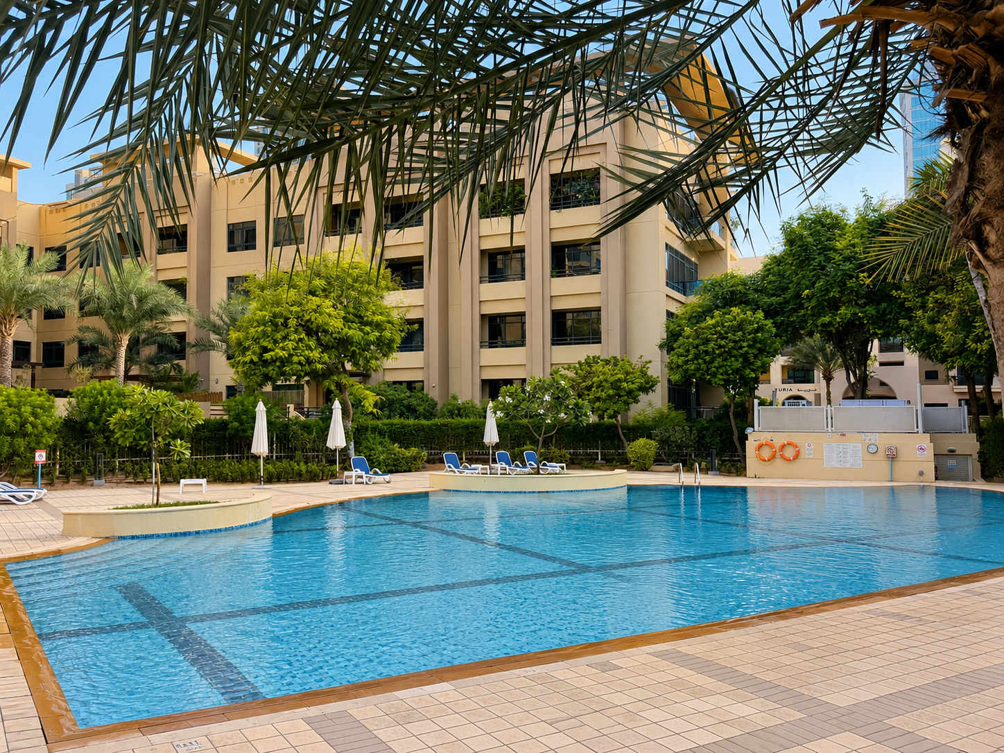 Elegant 3BR Apartment in Dubai Greens with Garden View - Image 29