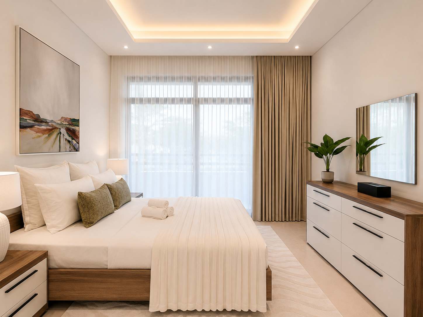 Elegant 3BR Apartment in Dubai Greens with Garden View - Image 18