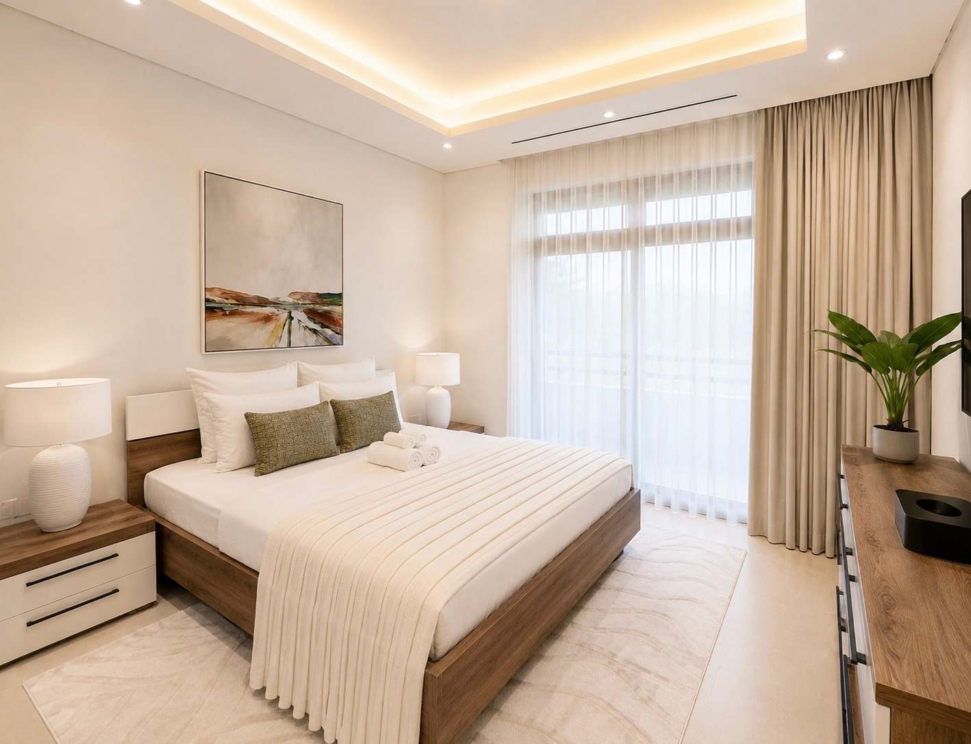 Elegant 3BR Apartment in Dubai Greens with Garden View - Image 17