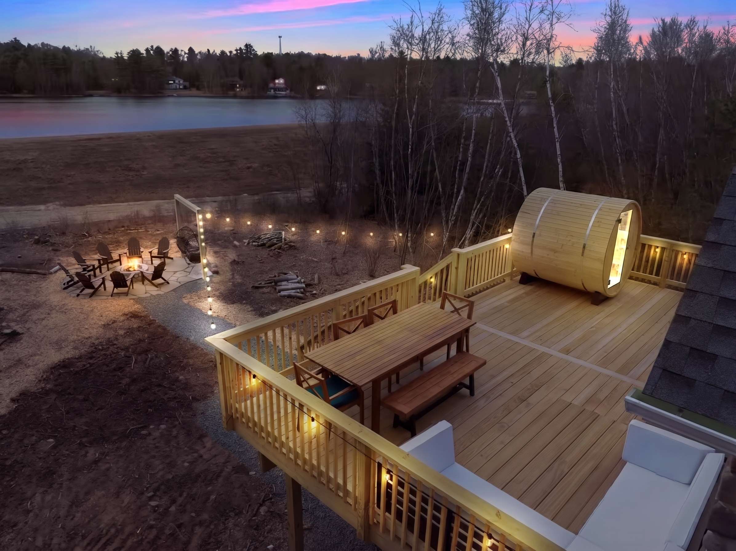 Lake Lux | Lakefront Log Cabin | Hot Tub | Sauna