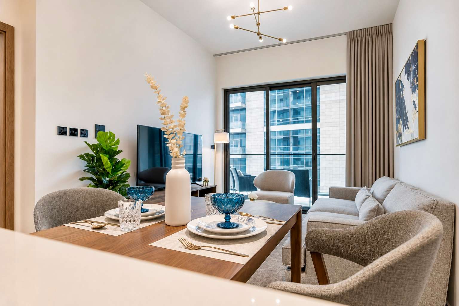 Bingatti Canal 1BR Apartment with Gym & Views - Image 5