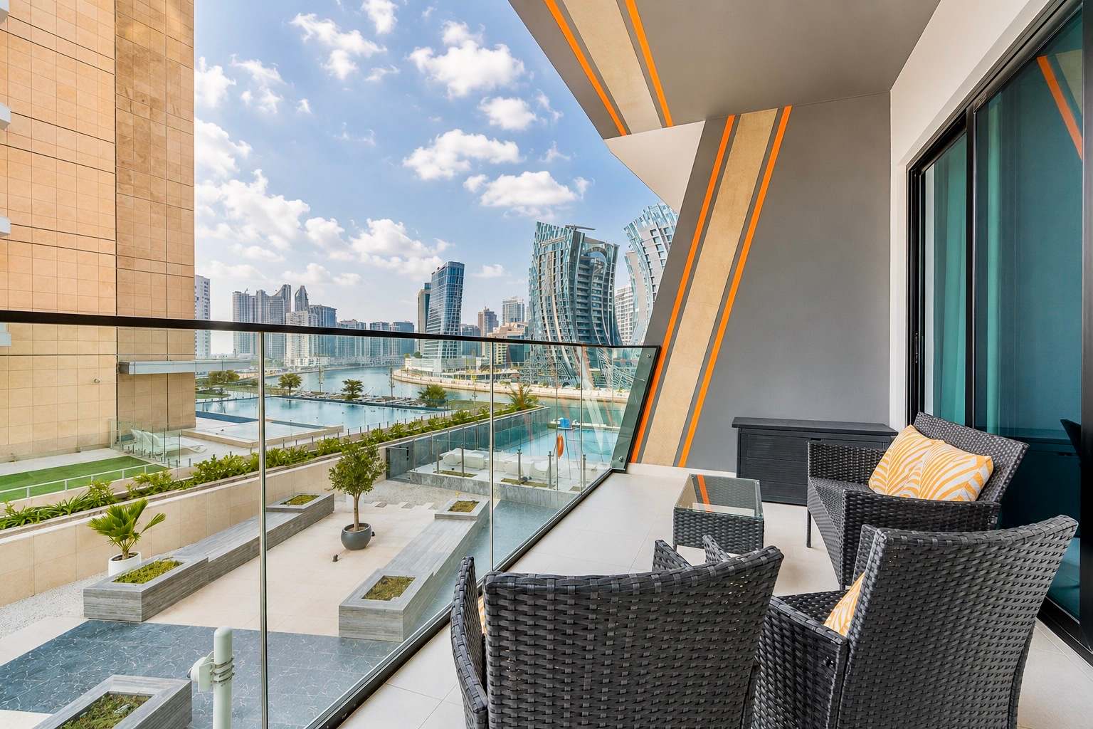 Bingatti Canal 1BR Apartment with Gym & Views - Image 17