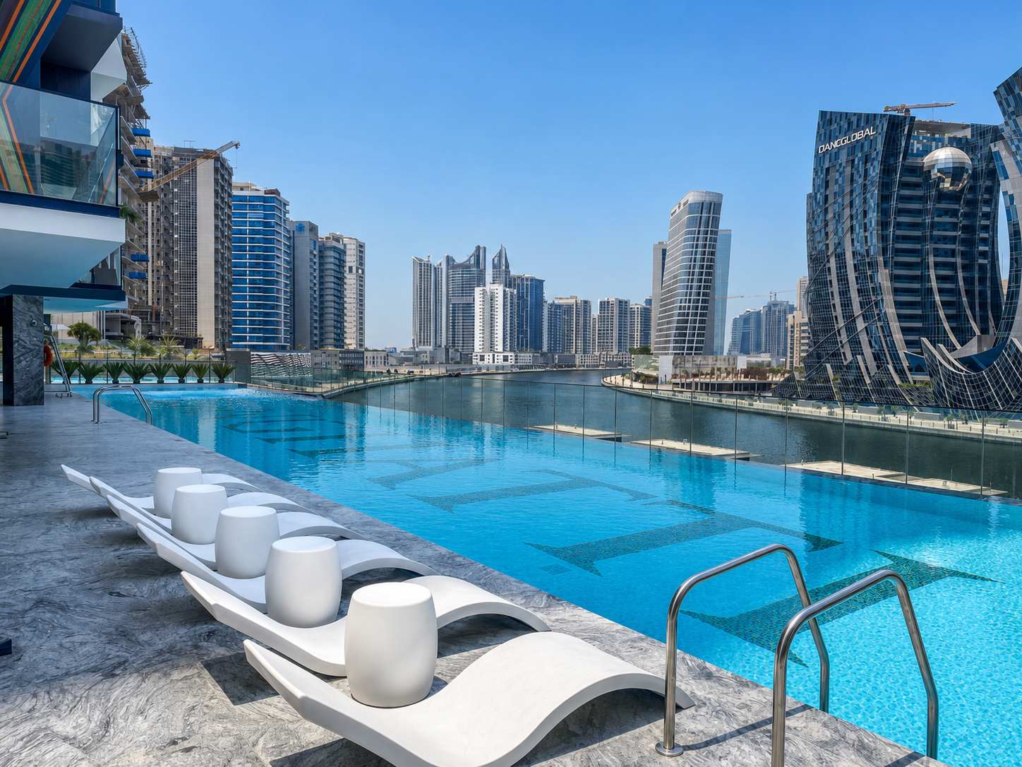 Bingatti Canal 1BR Apartment with Gym & Views - Image 18