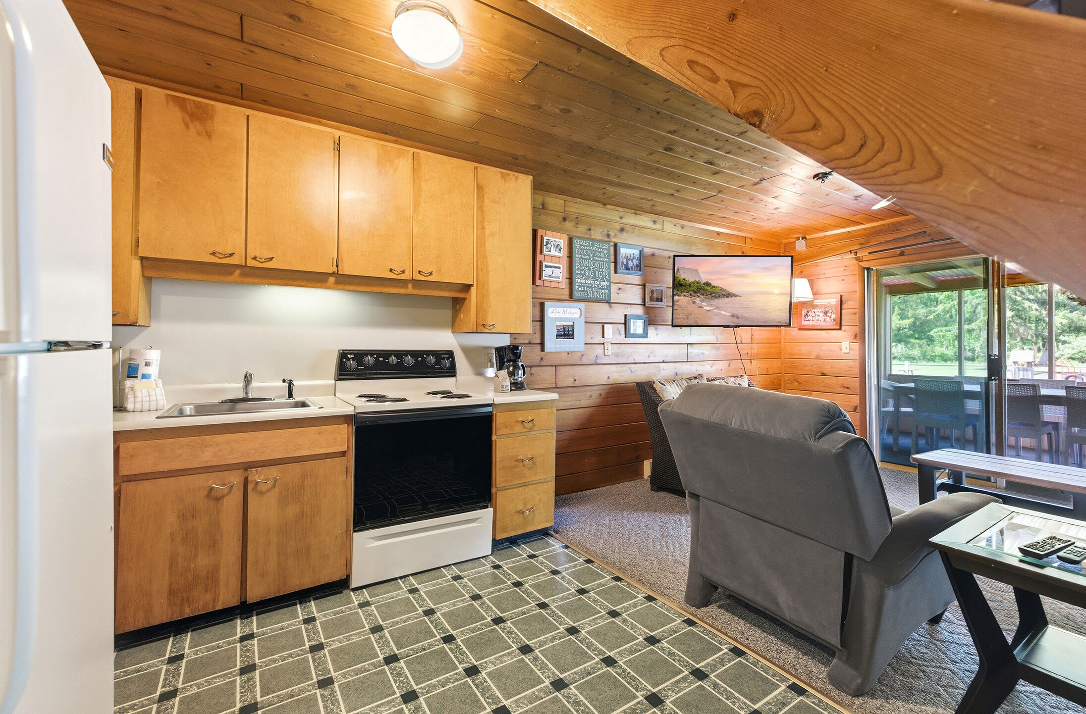 Easy family living between Lake Michigan beach days and poolside afternoons.