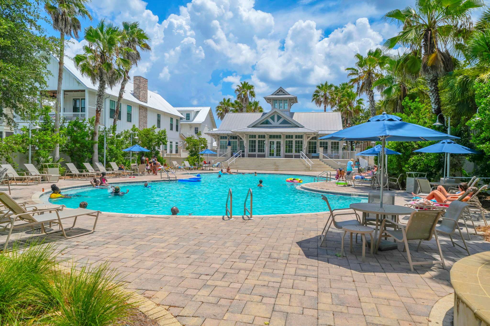 Community pool is steps from the home! 