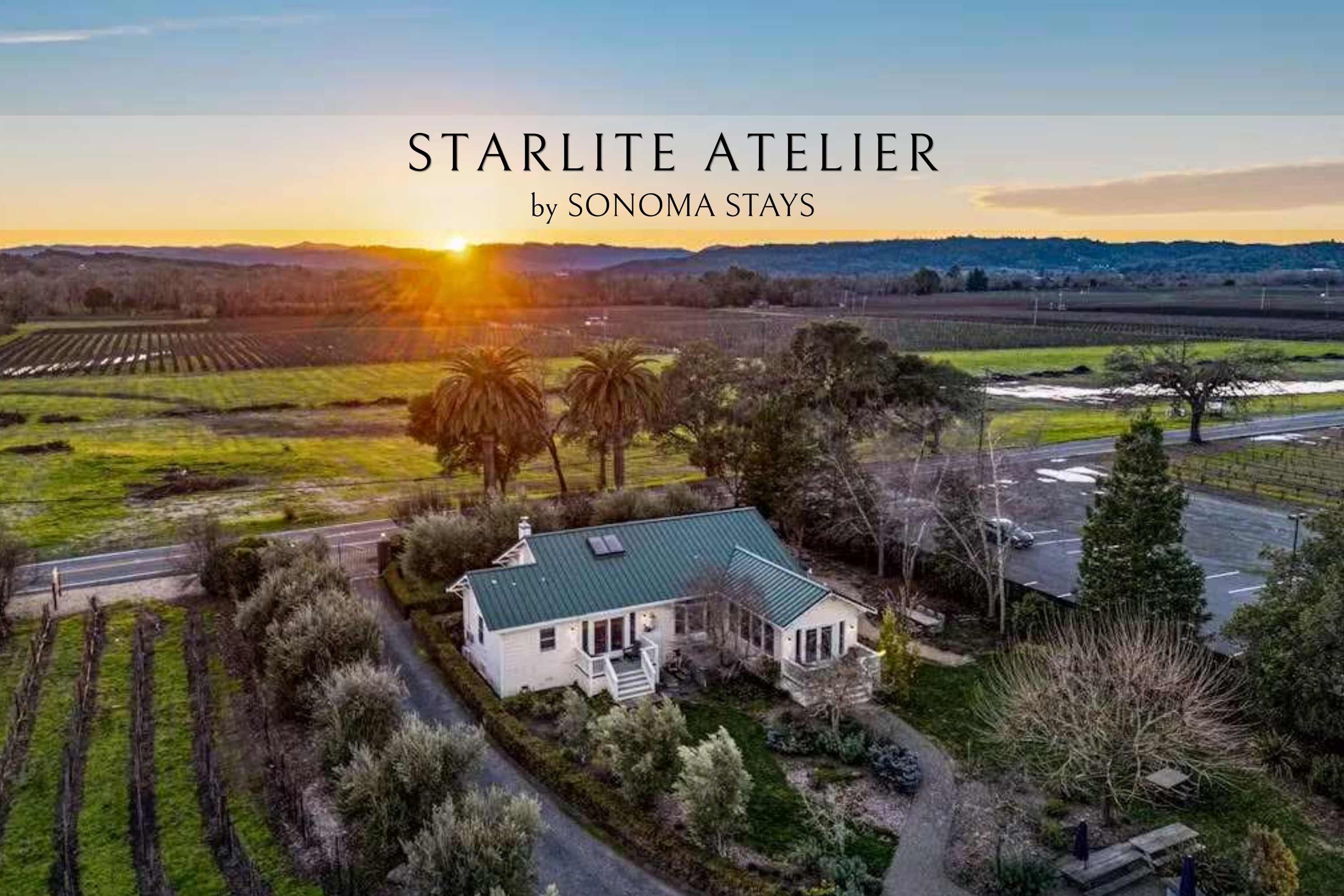 Starlite Atelier: Alexander Valley Winery, Hot Tub — Geyserville, CA — vacation rental