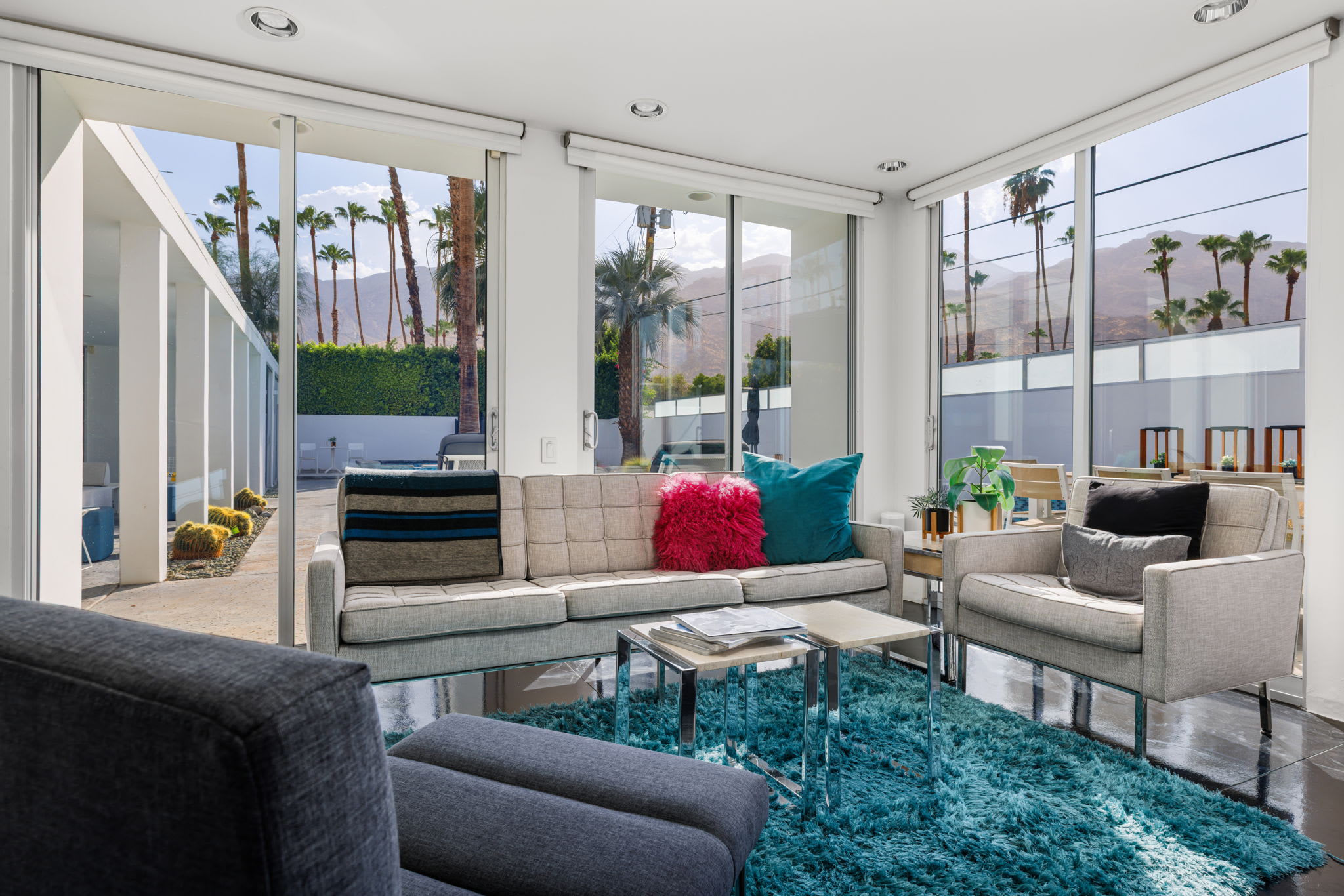Primary Bedroom | The Bond House in Palm Springs, California by Luxus Vacation Properties