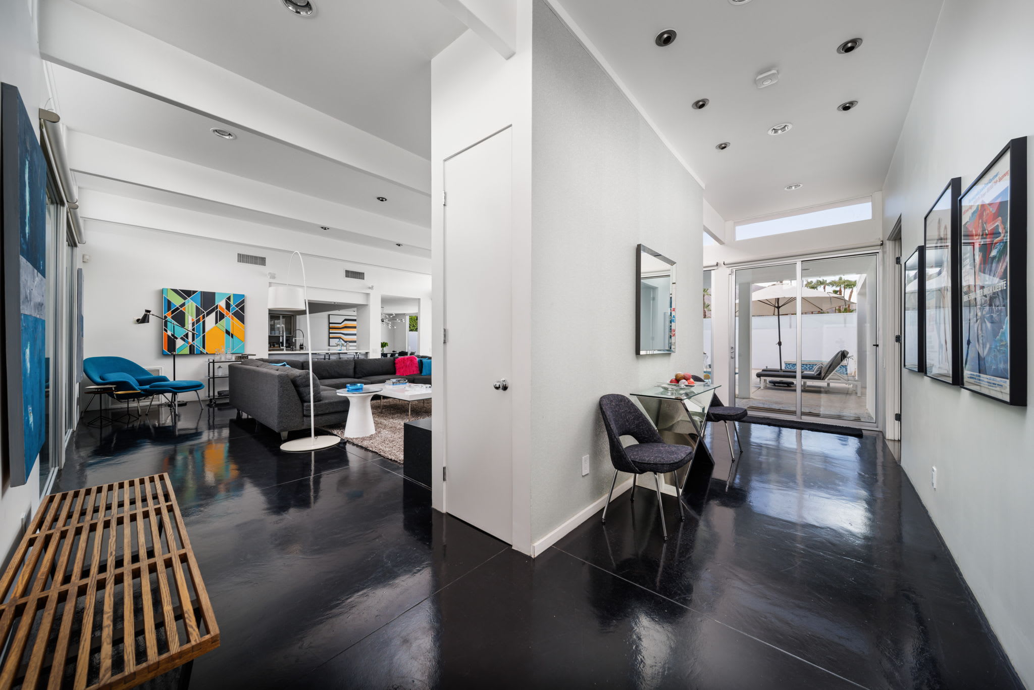 Living Room | The Bond House in Palm Springs, California by Luxus Vacation Properties