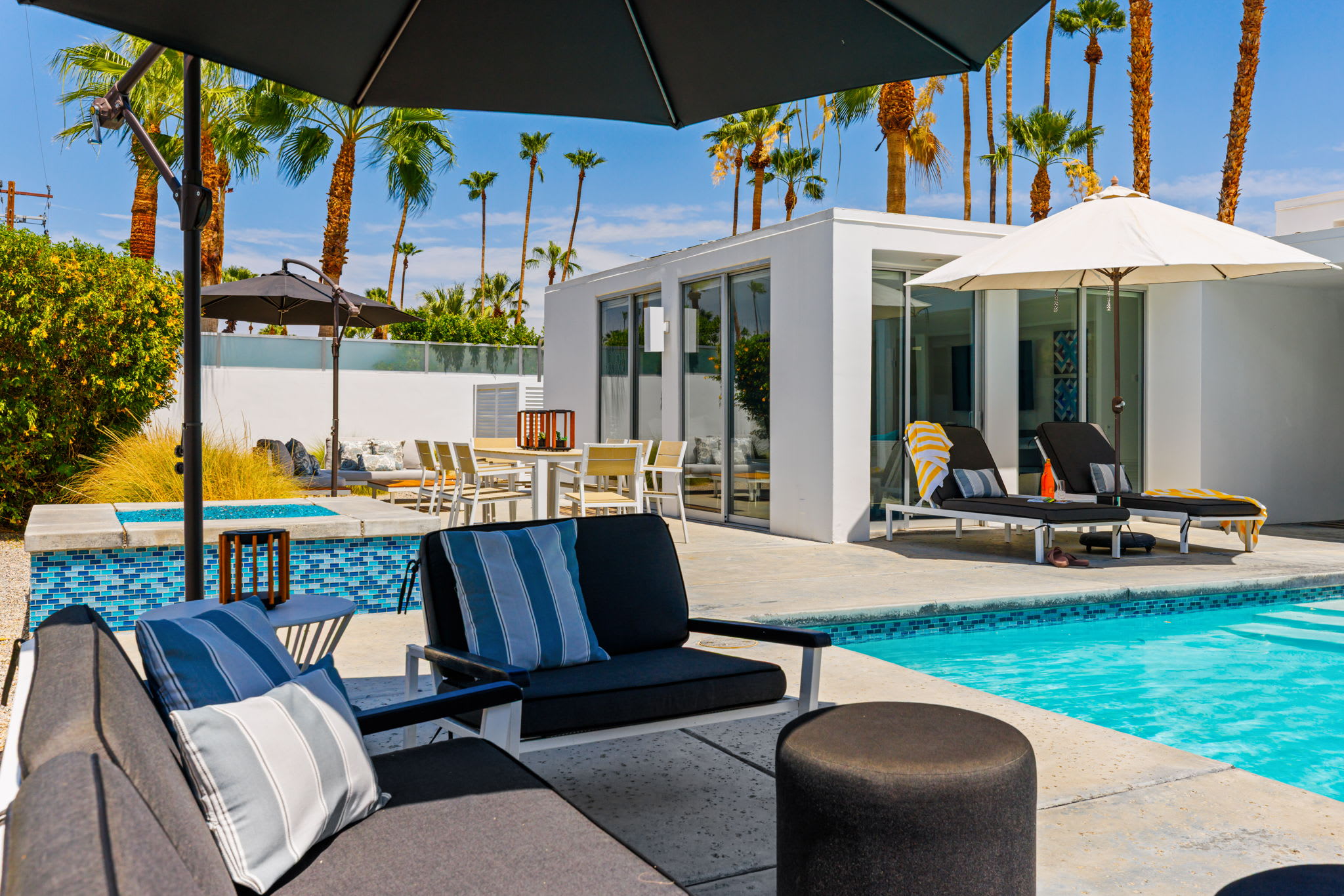 Patio | The Bond House in Palm Springs, California by Luxus Vacation Properties