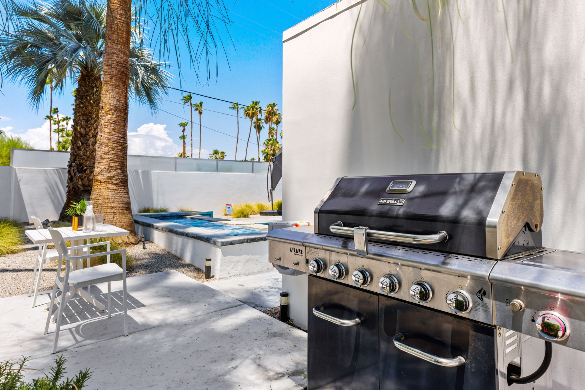 BBQ Area | The Bond House in Palm Springs, California by Luxus Vacation Properties