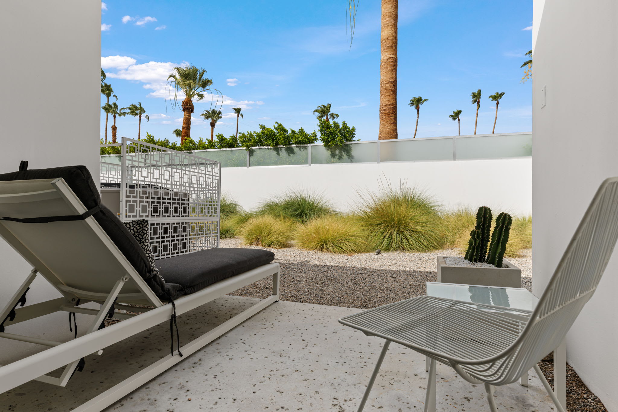 Bedroom 2 Patio | The Bond House in Palm Springs, California by Luxus Vacation Properties