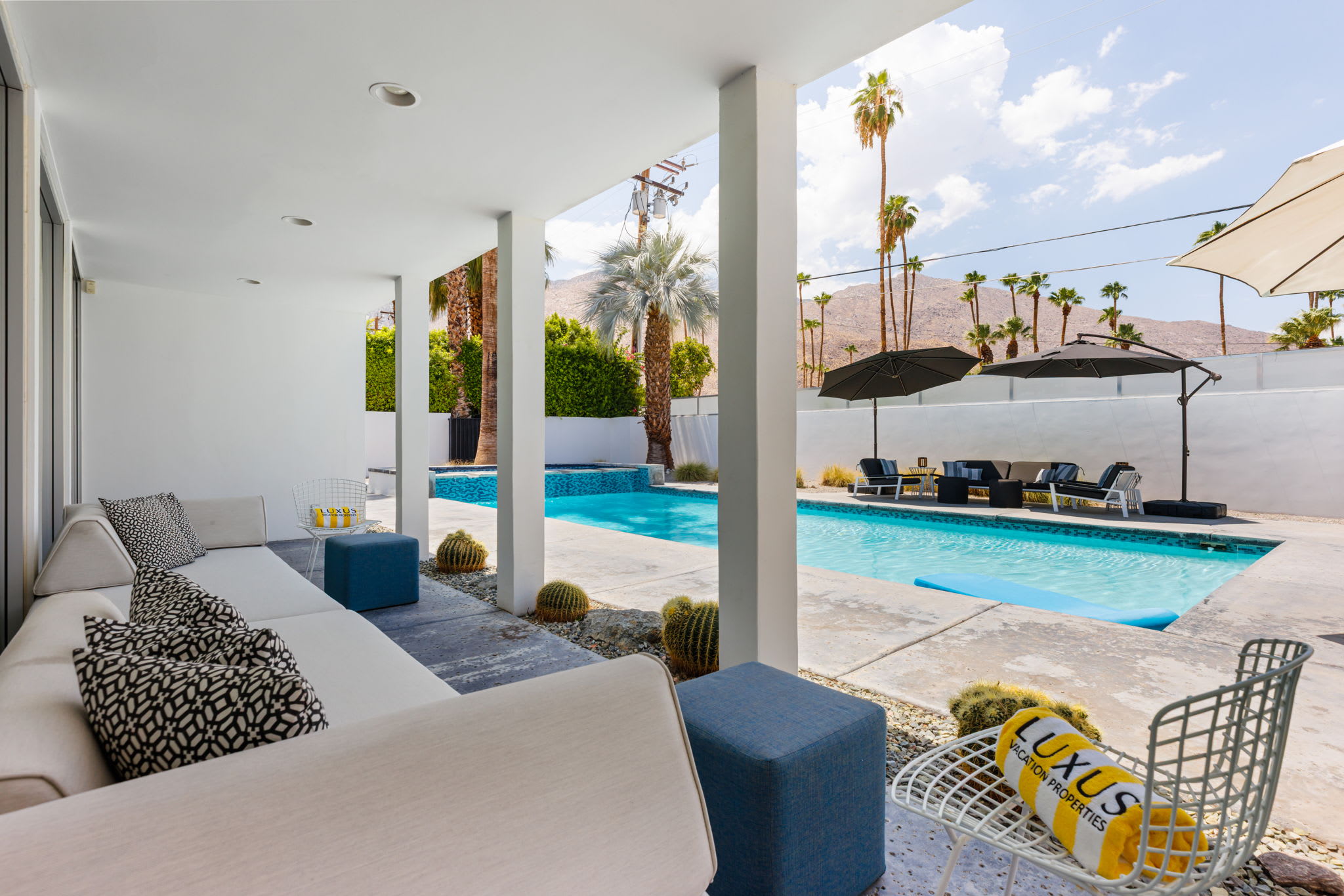 Patio | The Bond House in Palm Springs, California by Luxus Vacation Properties