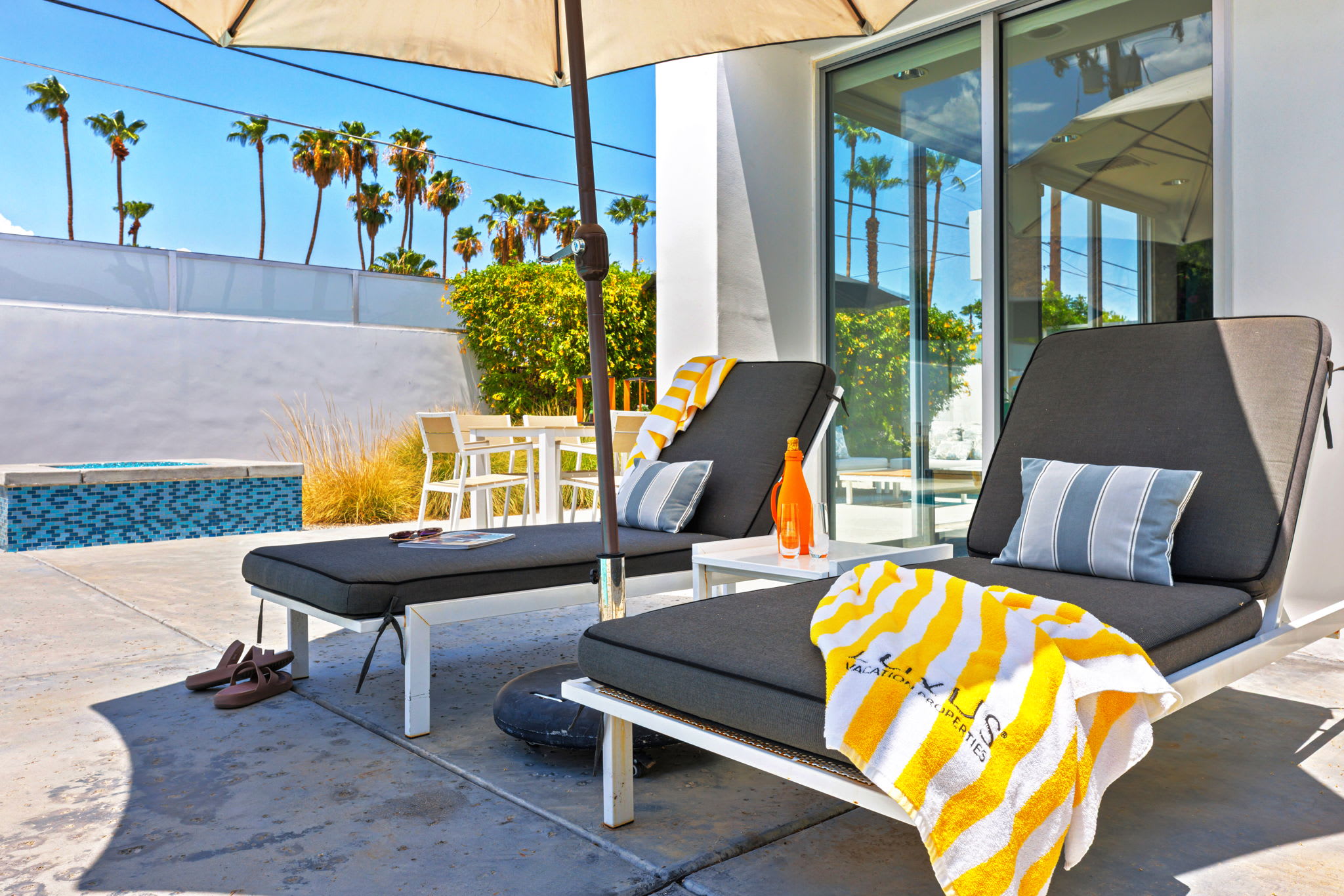 Patio | The Bond House in Palm Springs, California by Luxus Vacation Properties