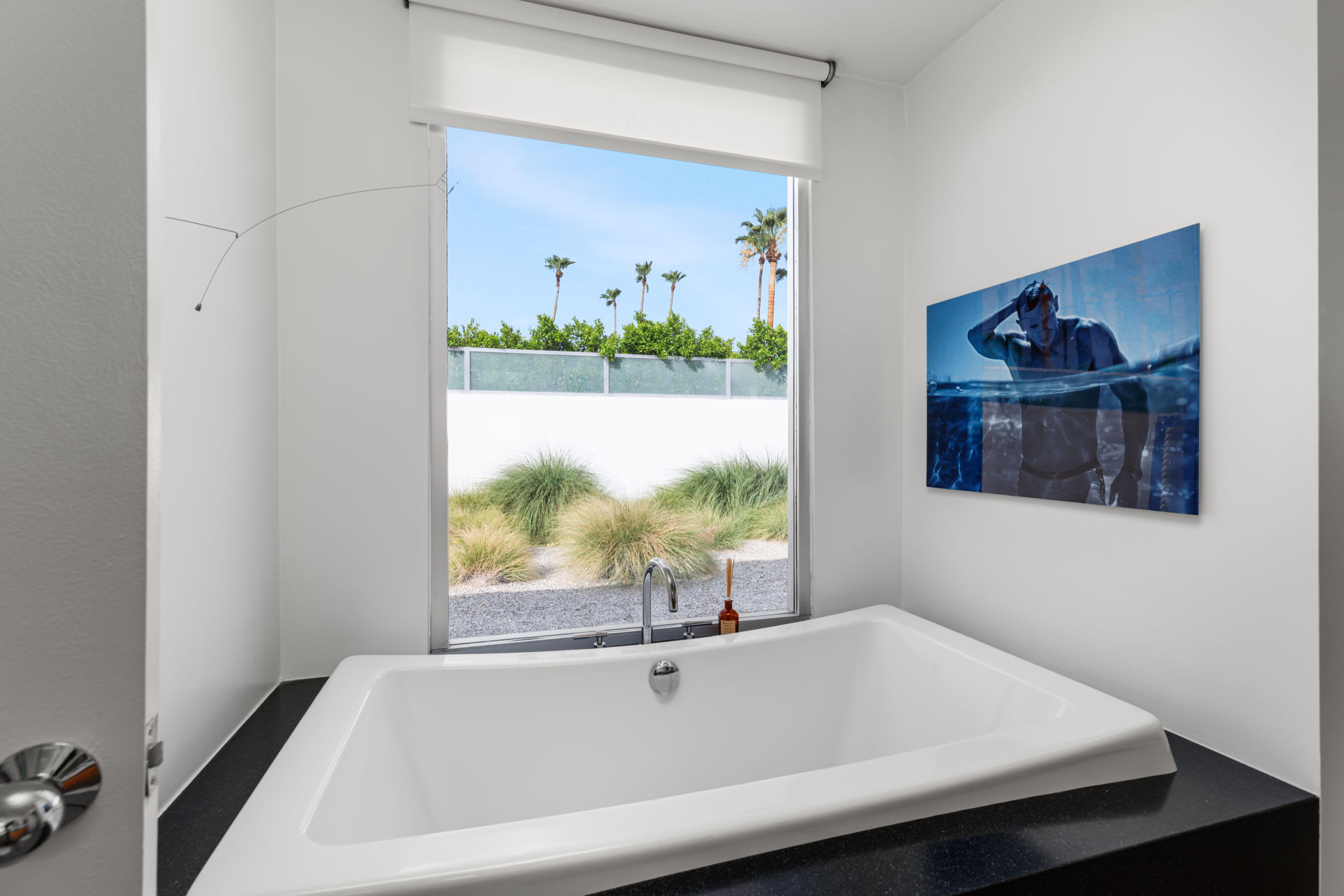 Primary Bathroom | The Bond House in Palm Springs, California by Luxus Vacation Properties