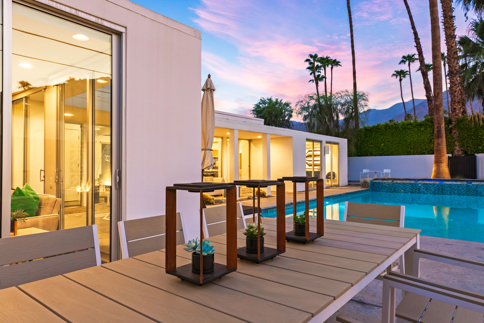 Patio | The Bond House in Palm Springs, California by Luxus Vacation Properties