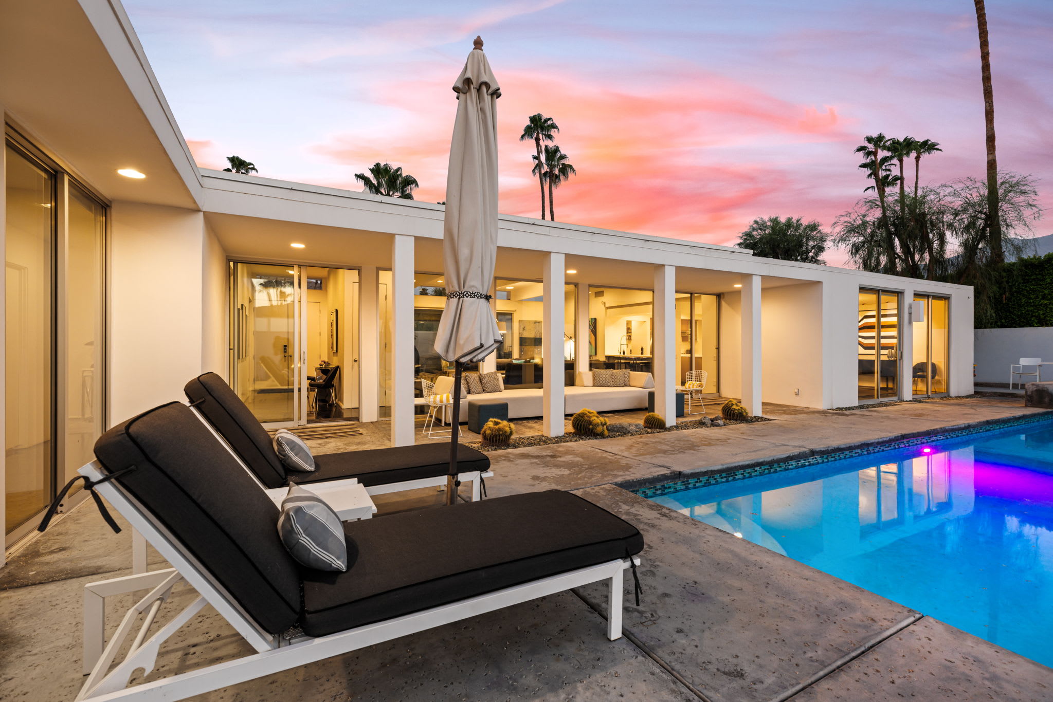 Patio | The Bond House in Palm Springs, California by Luxus Vacation Properties