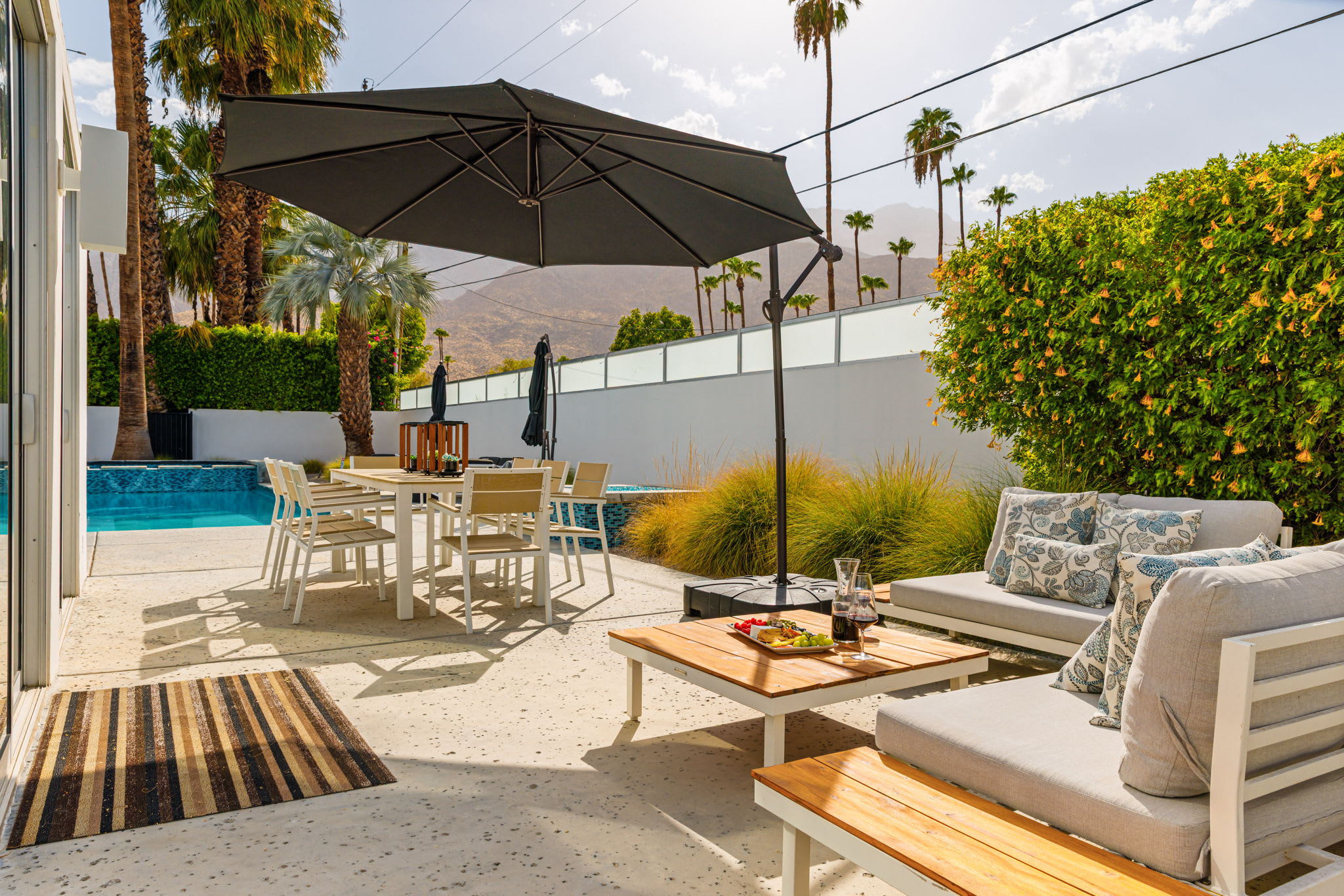 Patio | The Bond House in Palm Springs, California by Luxus Vacation Properties