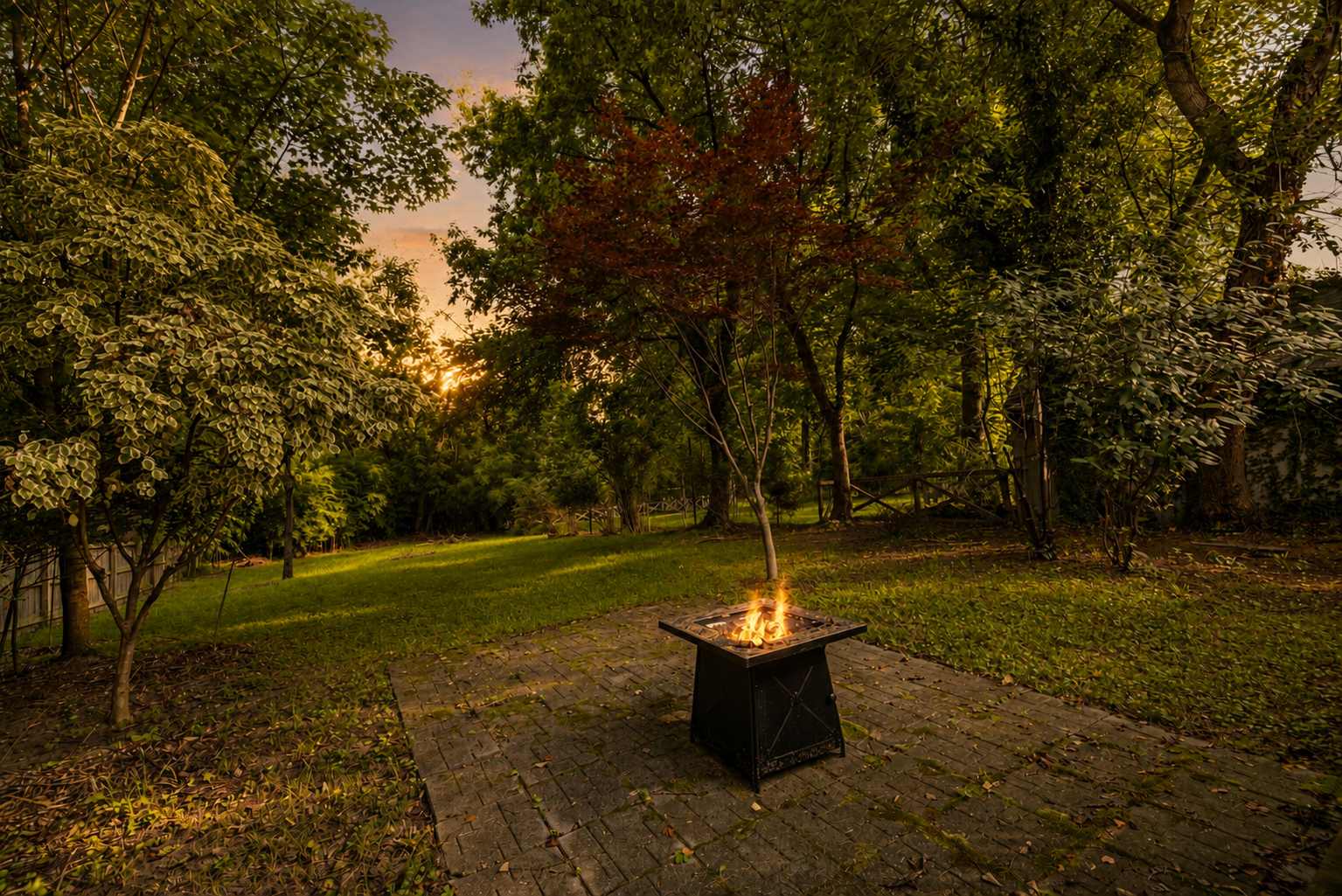 Fire pit area for evening gatherings