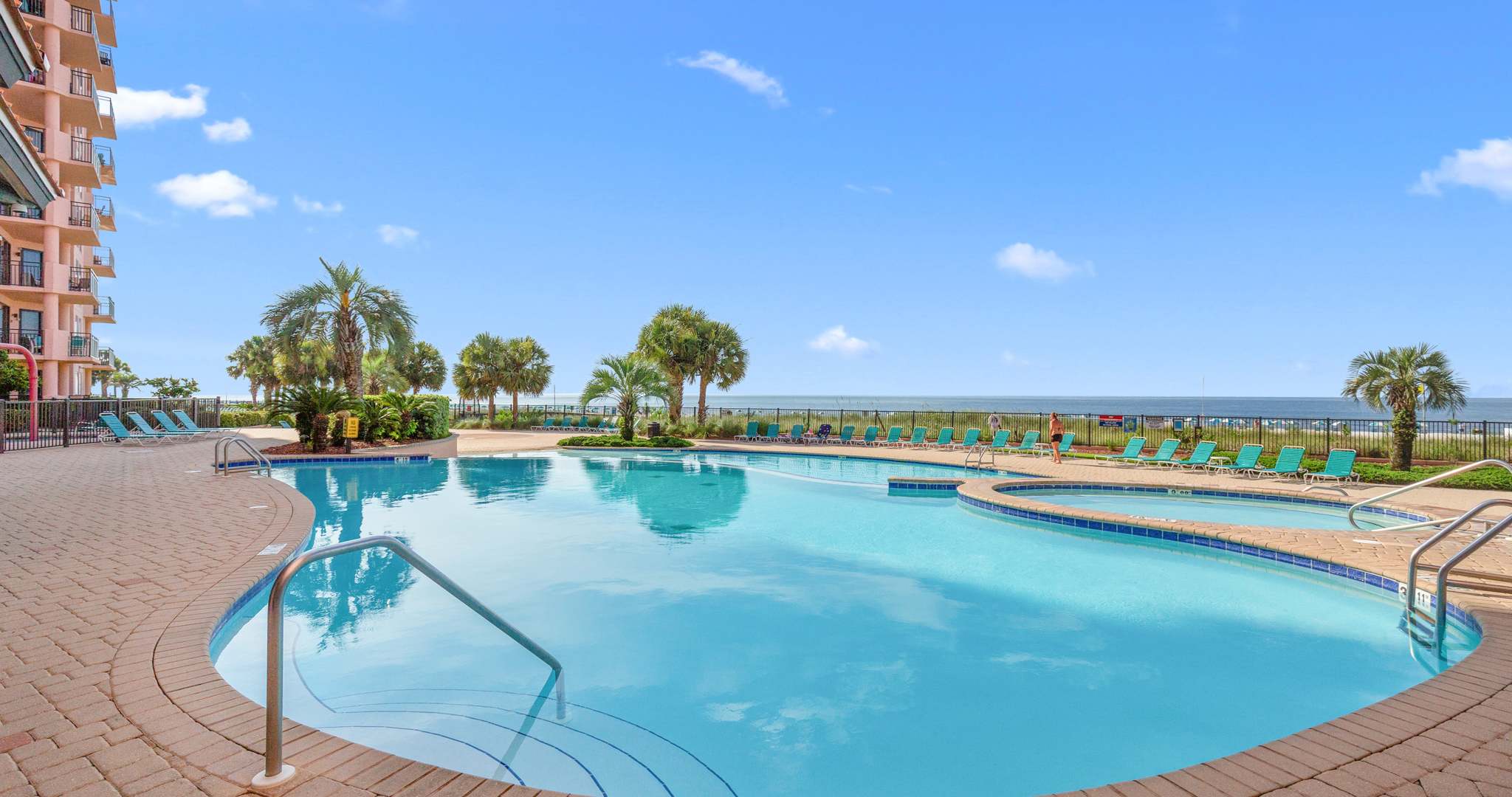 Cool off in style at the community pool