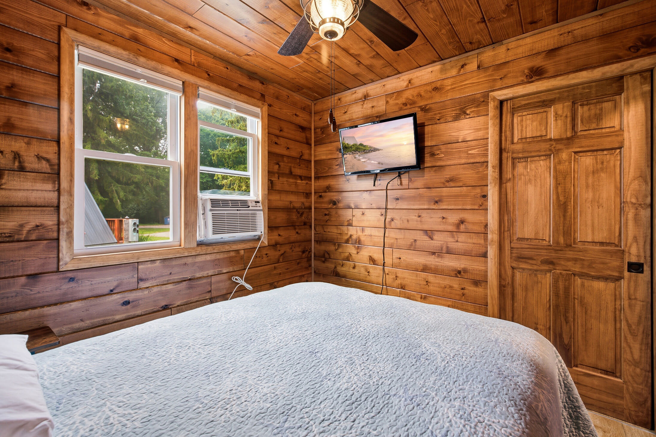 Bedroom 3 is on the main level and has a queen-sized bed.