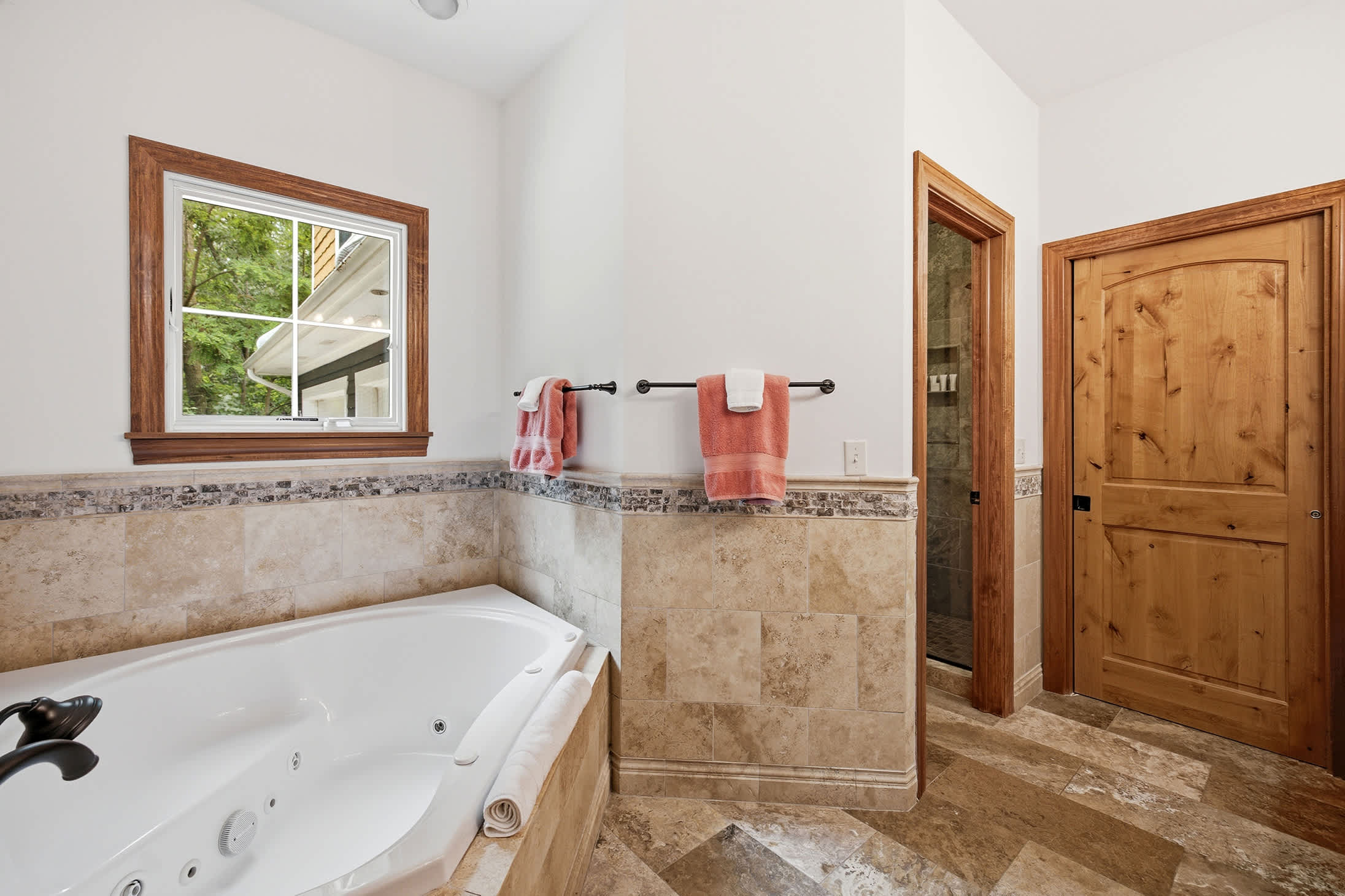 Indulge in a warm bath after a day of local activities and adventure.