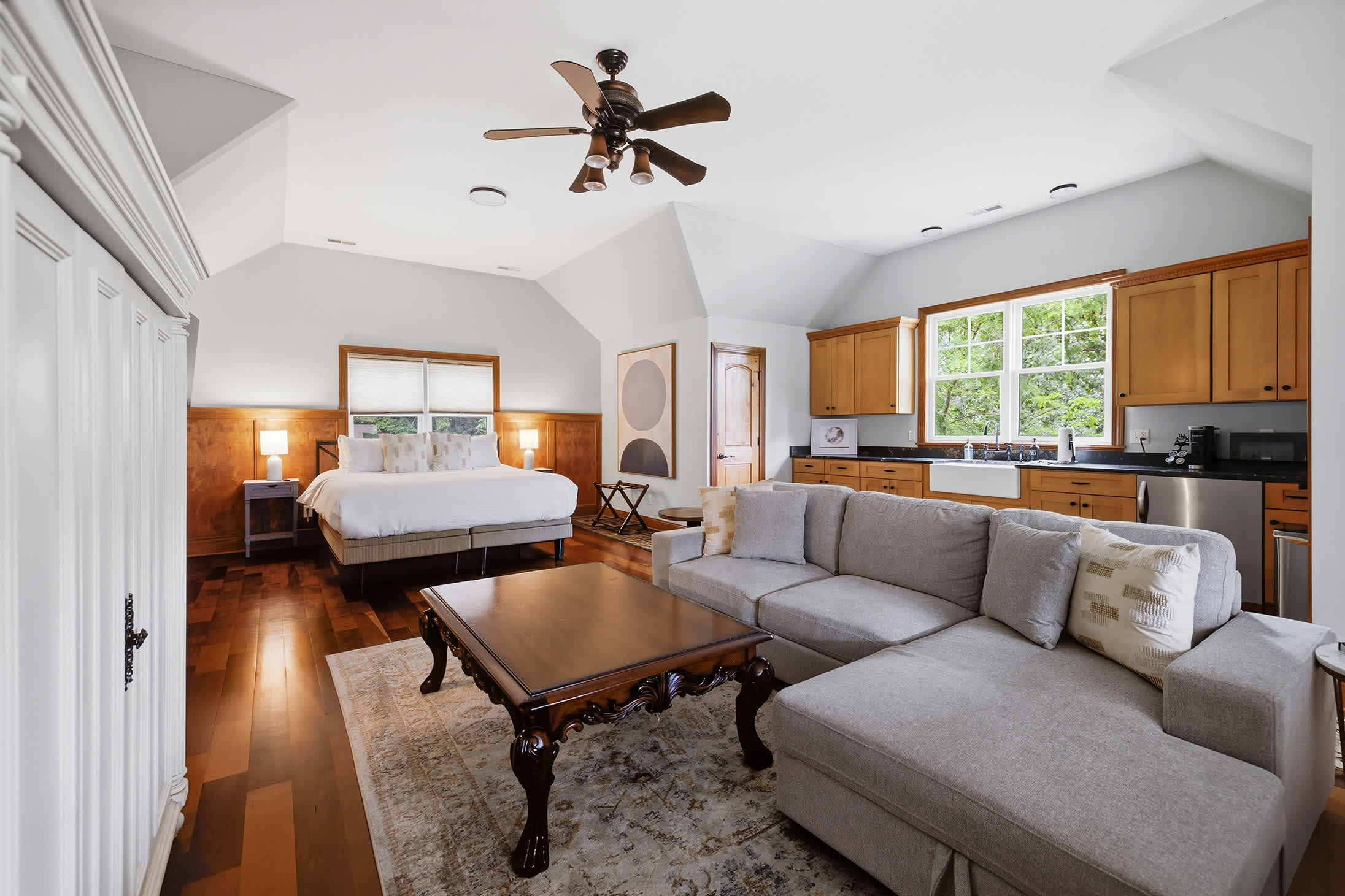 A second living space is wonderful for multi-family groups or friends traveling together.