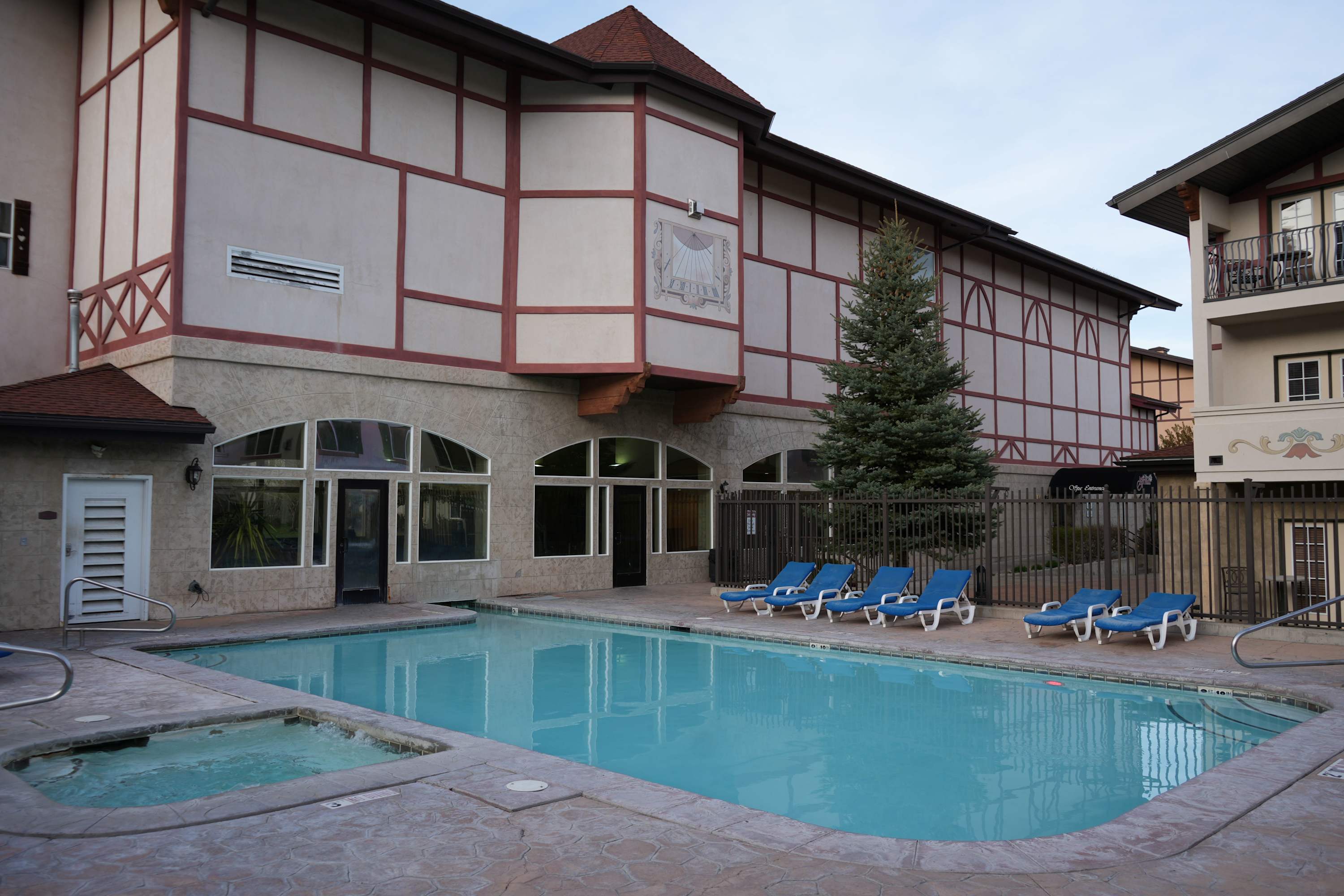 Cool off in style at the community pool.