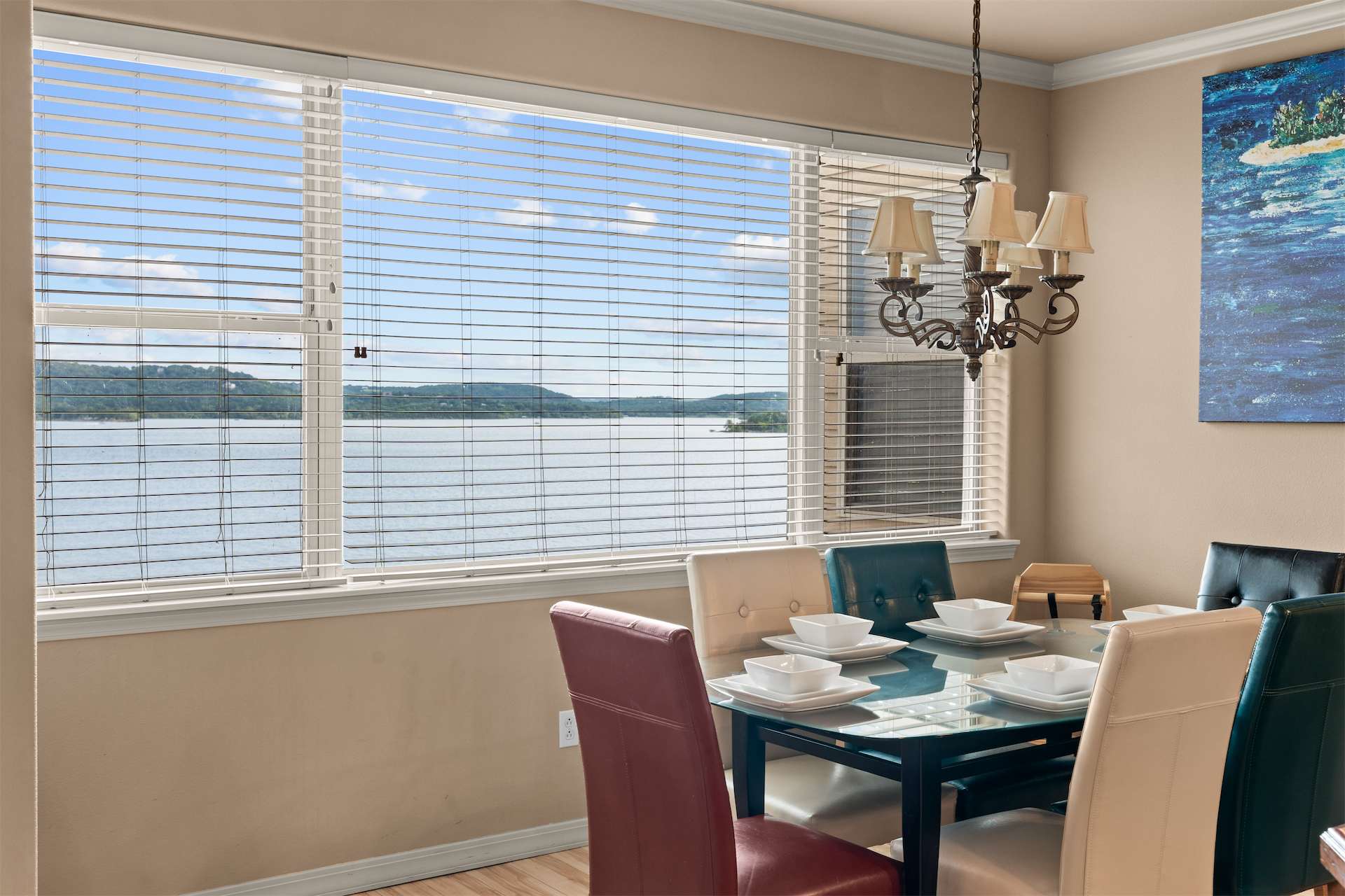 Make mealtime memories together in the inviting dining area​