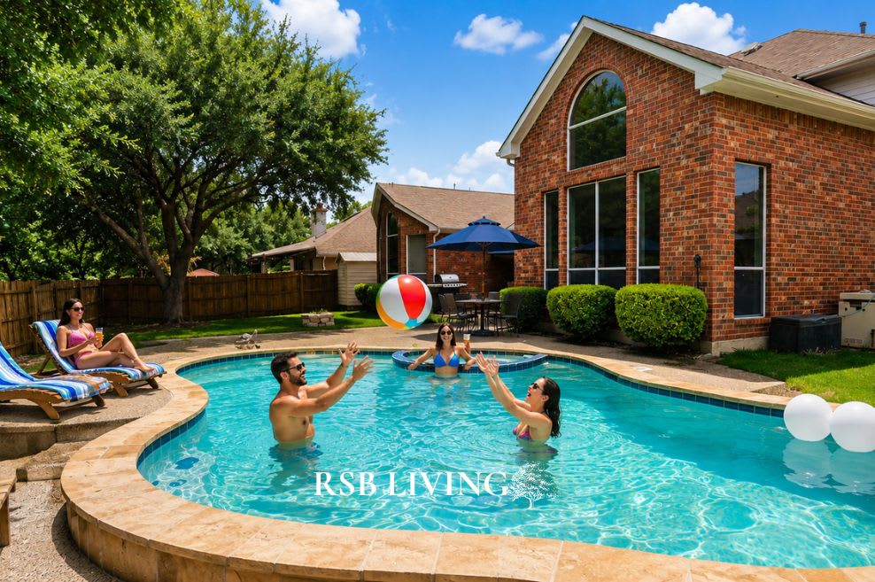 Spacious Oasis With Pool And Fire Pit - Stunning Luxury Retreat - Mesquite, TX