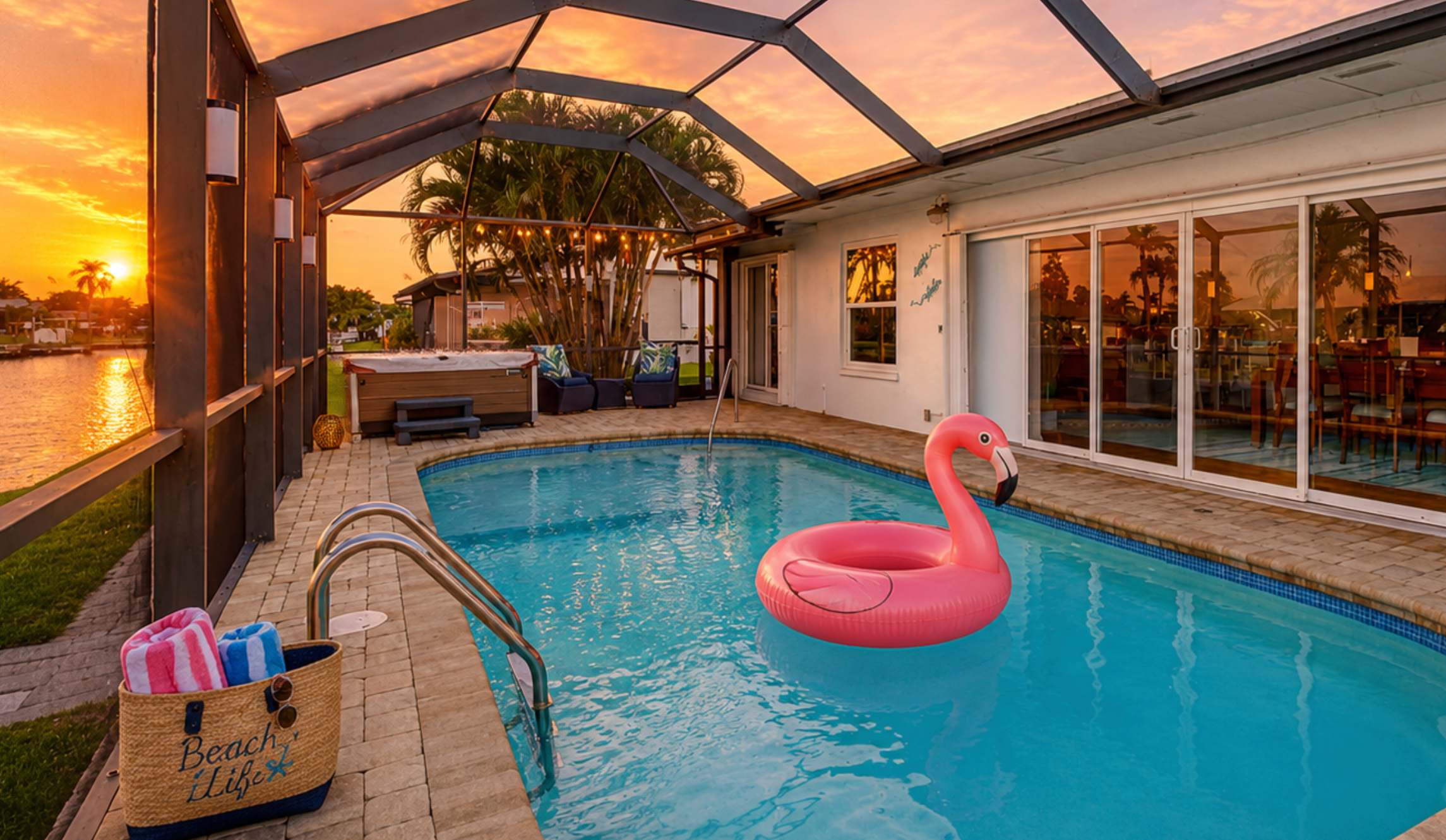 Enjoy the hot tub! Heated Pool Option and Pet friendly
