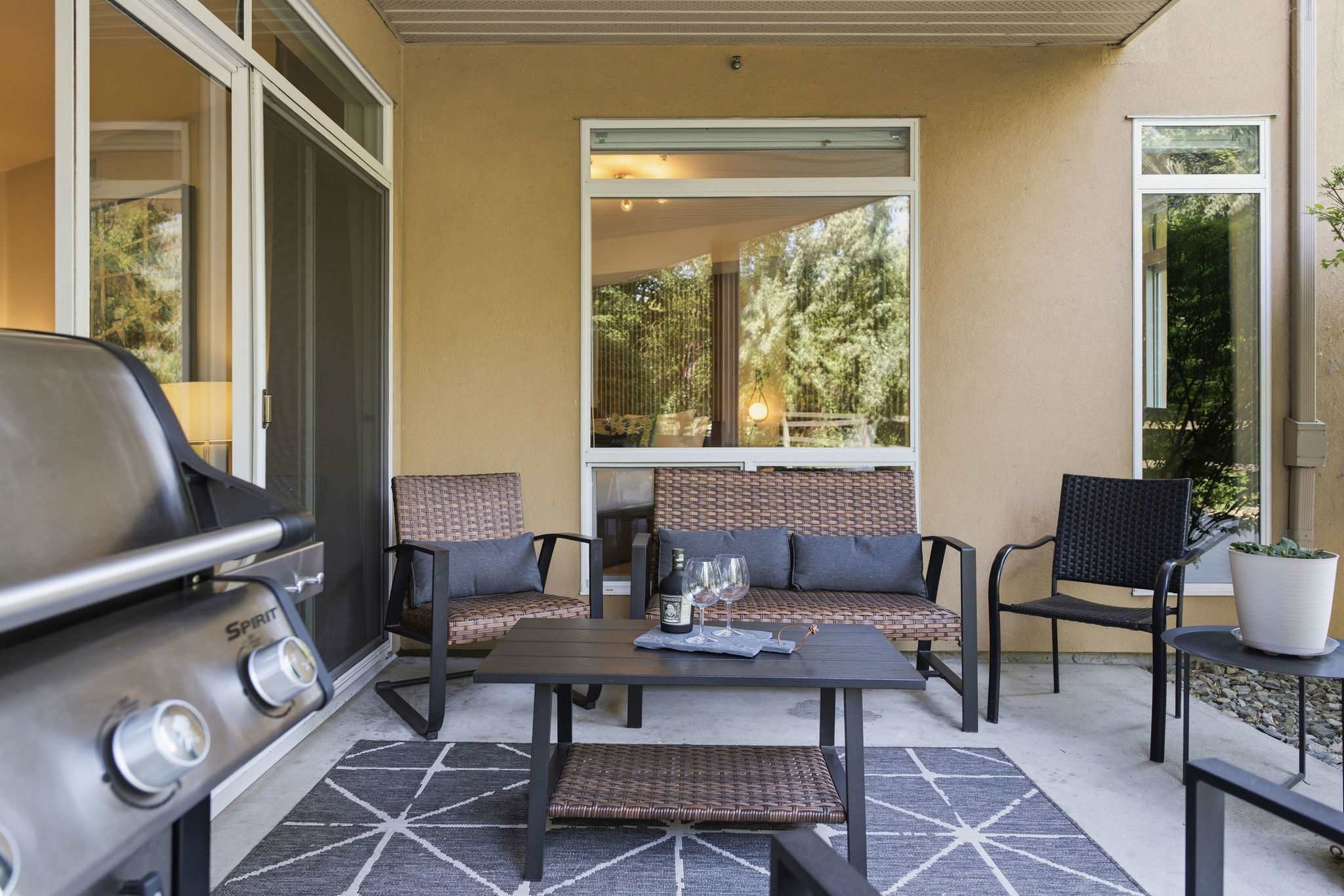 Patio | Discovery Bay 108 in Kelowna, British Columbia by Luxus Vacation Properties