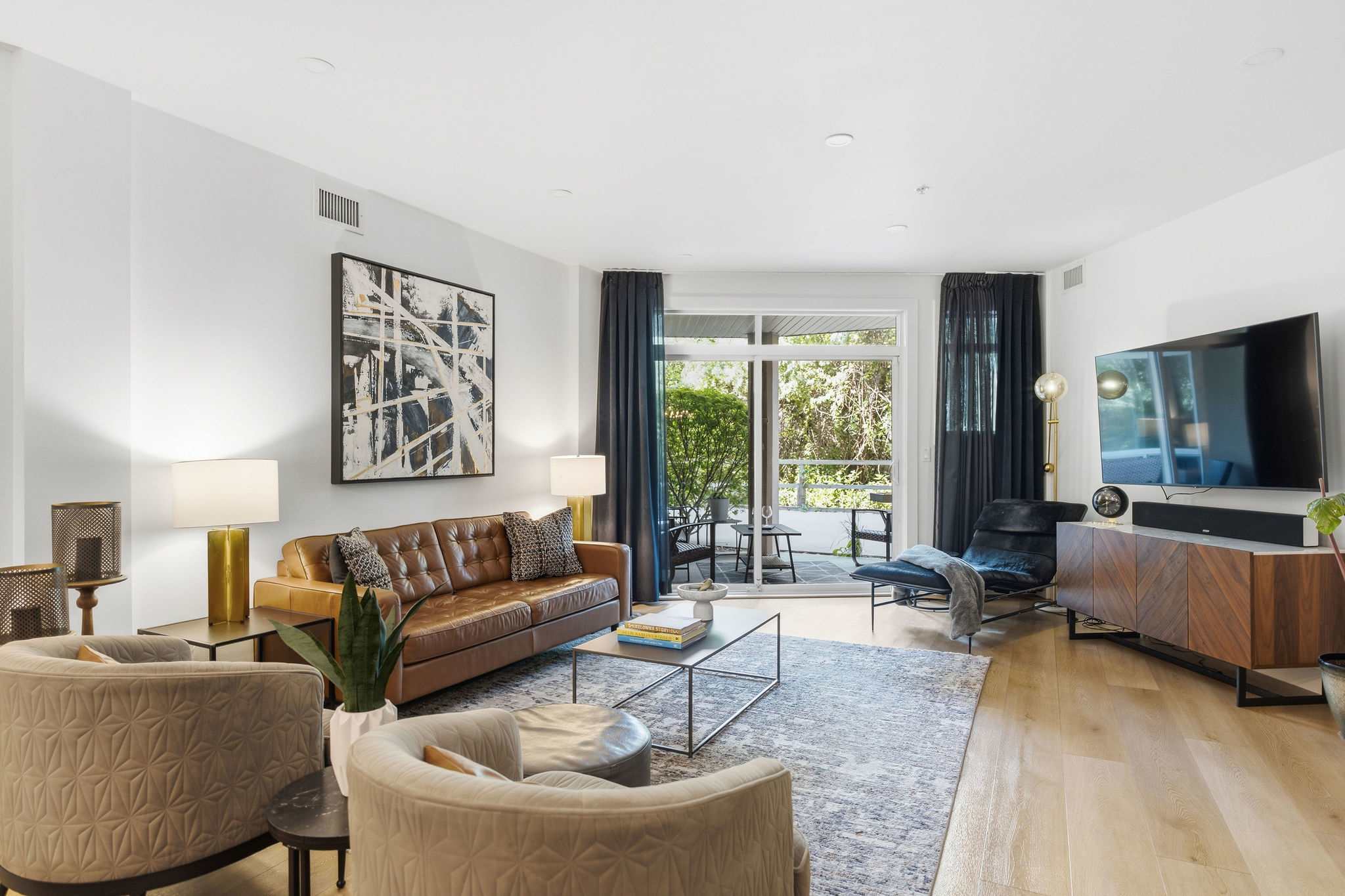 Living Room | Discovery Bay 108 in Kelowna, British Columbia by Luxus Vacation Properties