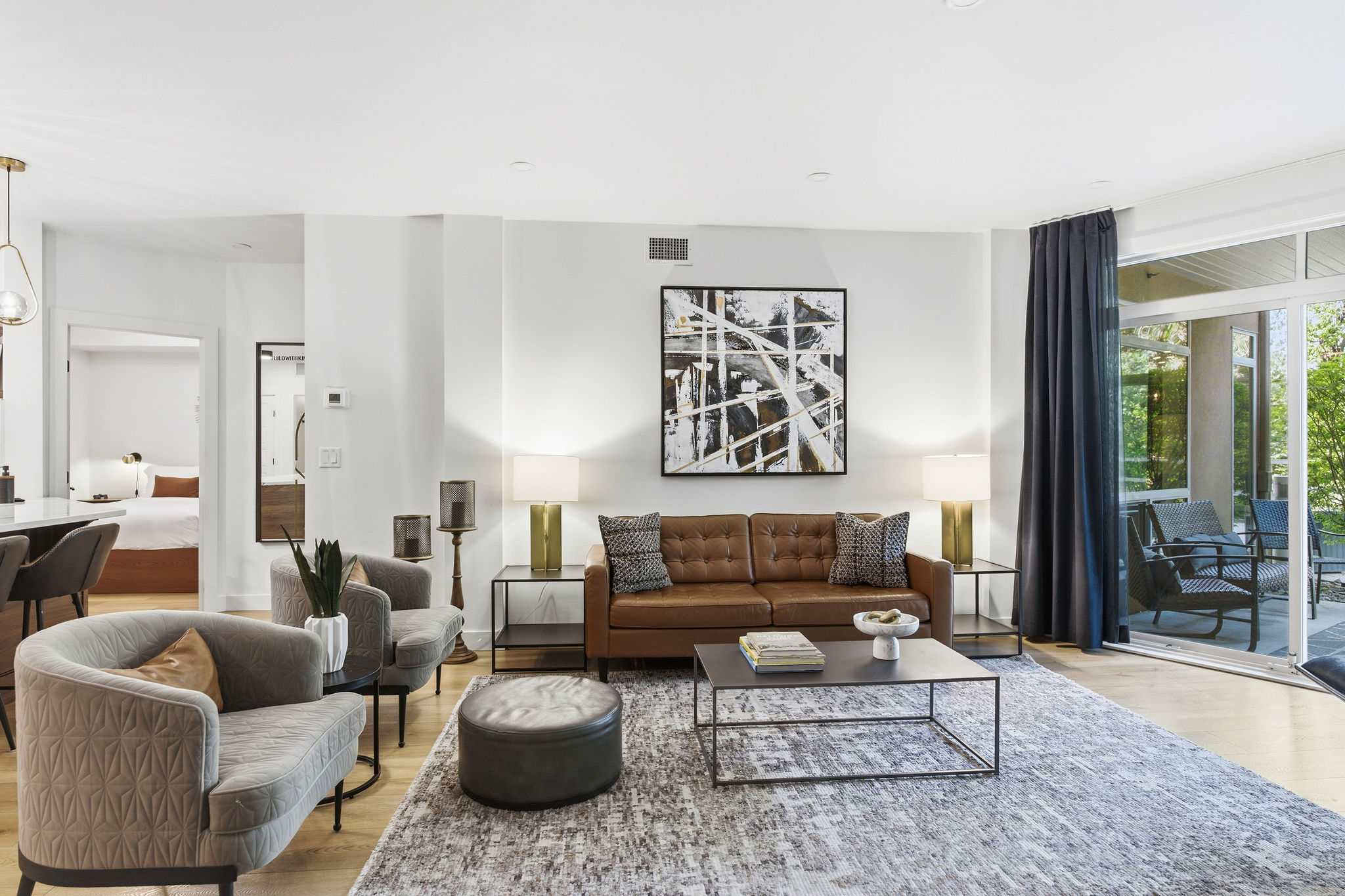 Living Room | Discovery Bay 108 in Kelowna, British Columbia by Luxus Vacation Properties