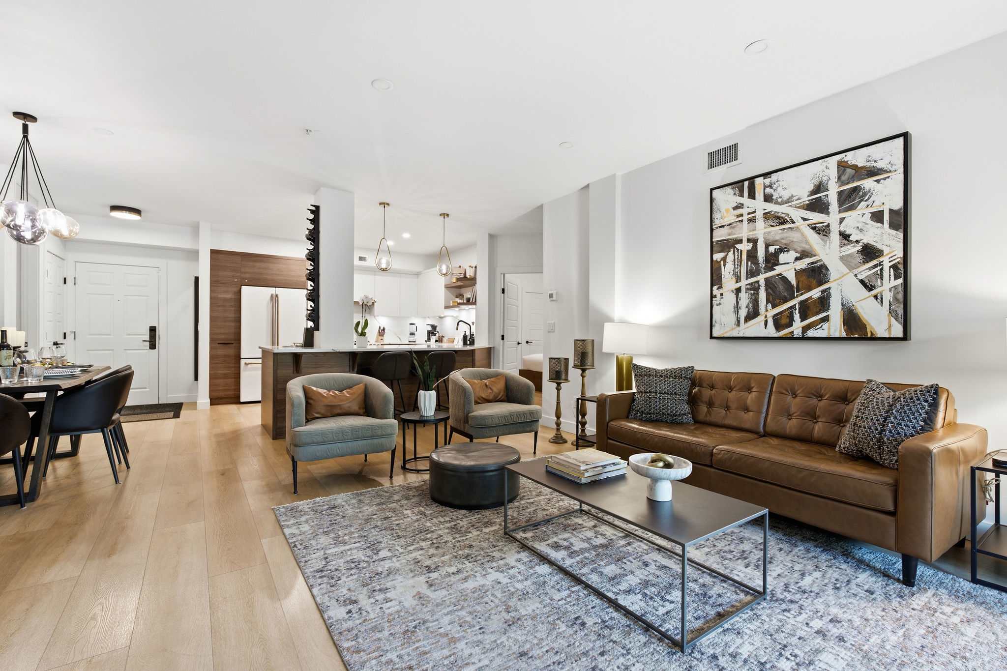 Living Room | Discovery Bay 108 in Kelowna, British Columbia by Luxus Vacation Properties