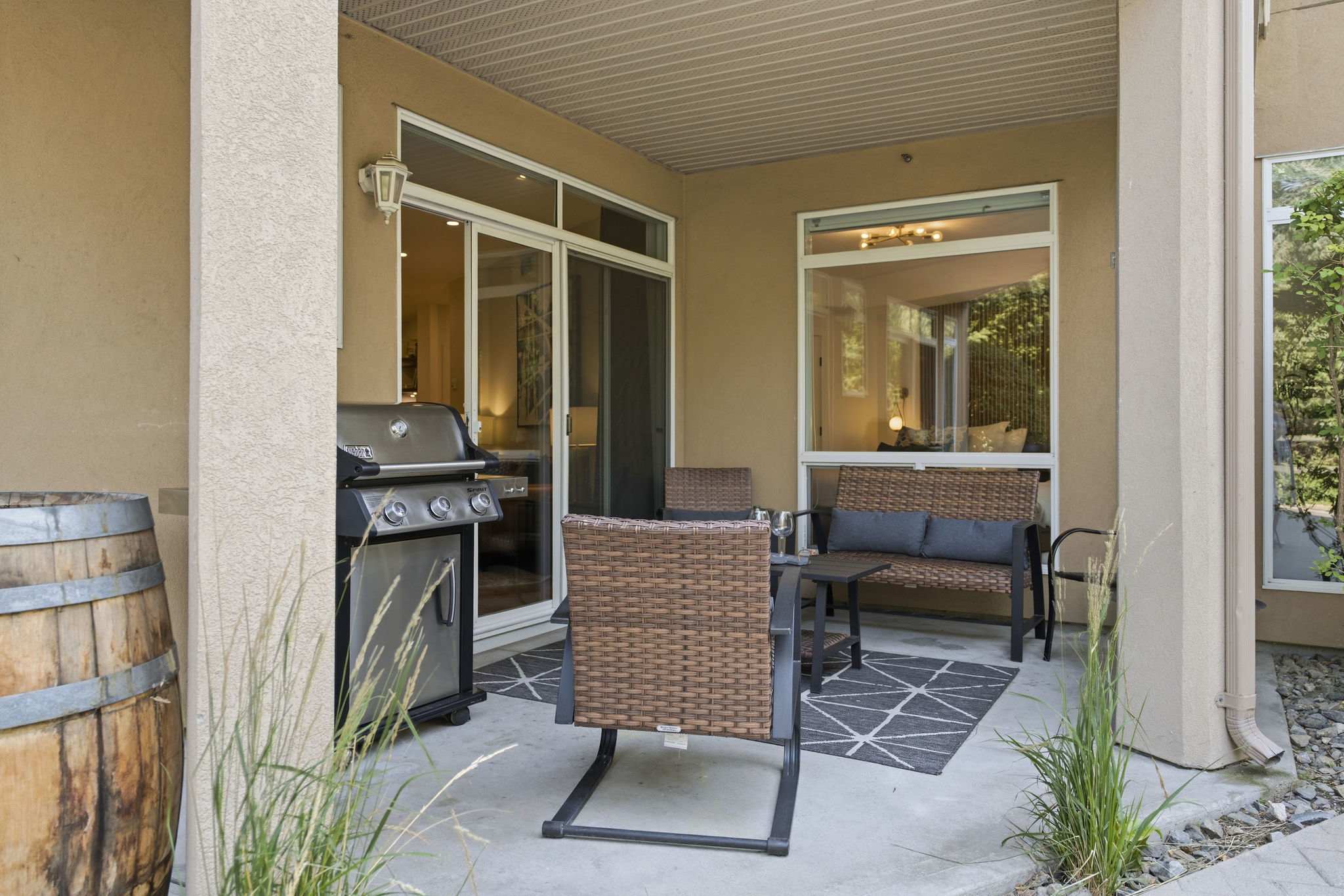 Patio | Discovery Bay 108 in Kelowna, British Columbia by Luxus Vacation Properties