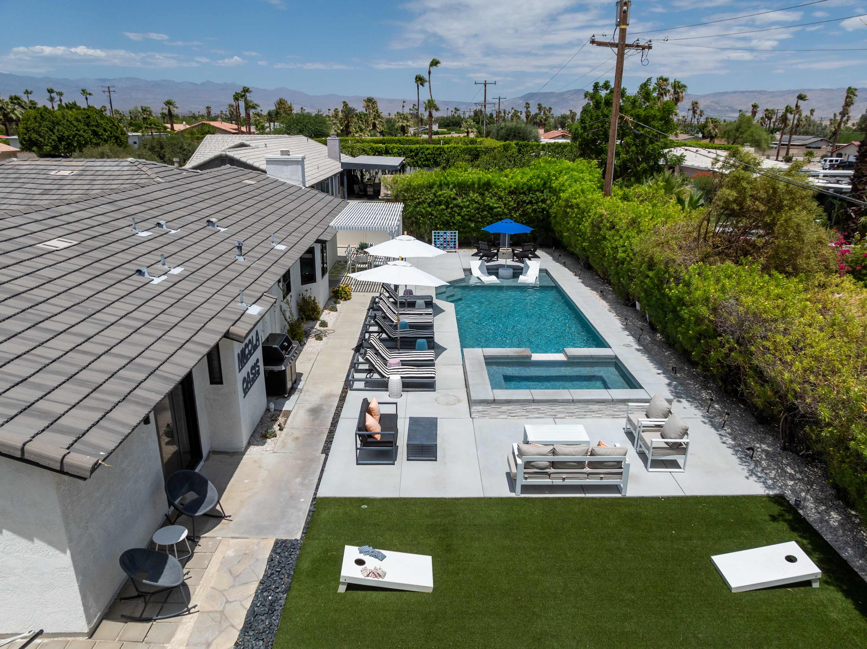 Aerial Backyard View